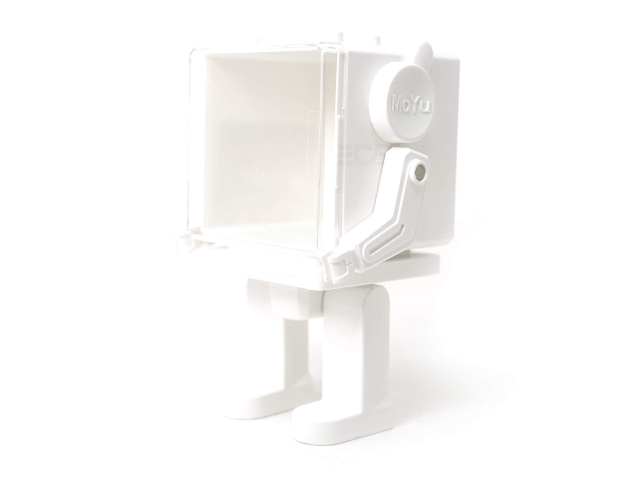 Base expositora MoYu com design de robô para Cubo Mágico 2x2 e 3x3, vista frontal