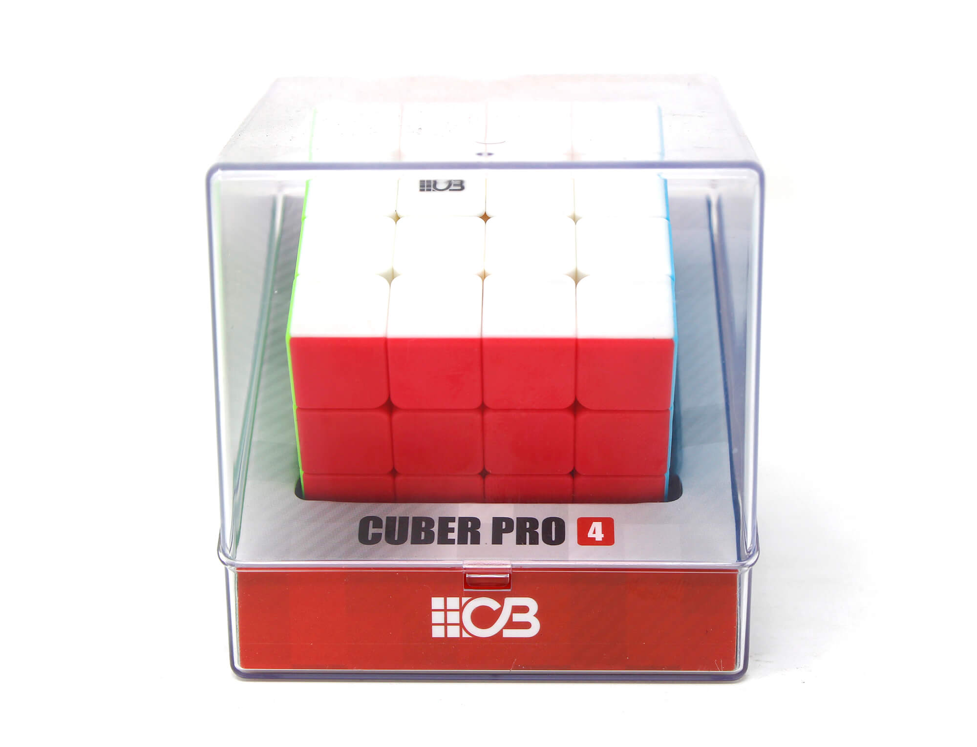 Detalhe das peças do Cubo Mágico 4x4 Cuber Pro com cores vivas e sem adesivos