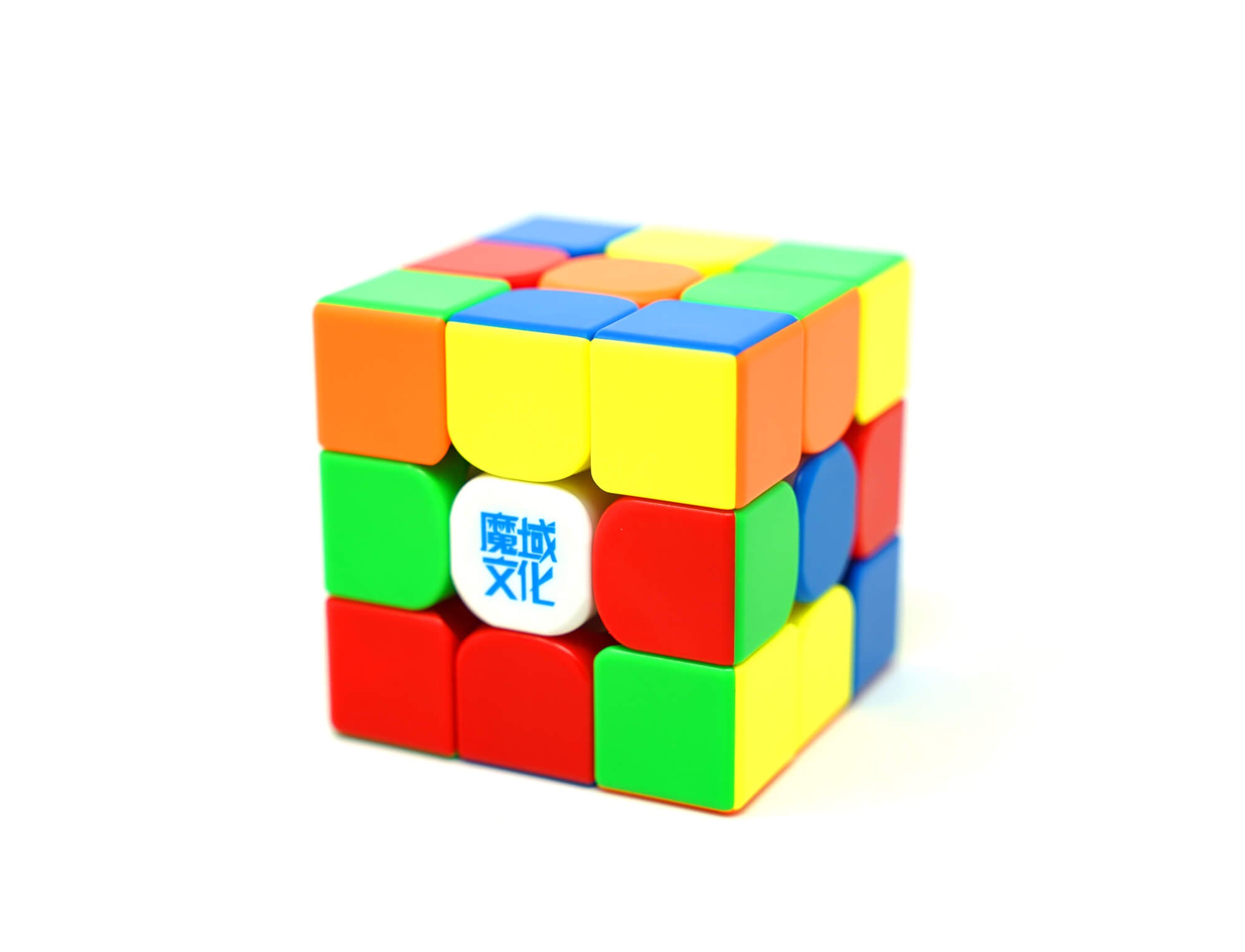 Cubo Mágico 3x3 MoYu WeiLong WRM V9 Magnético stickerless — vista frontal