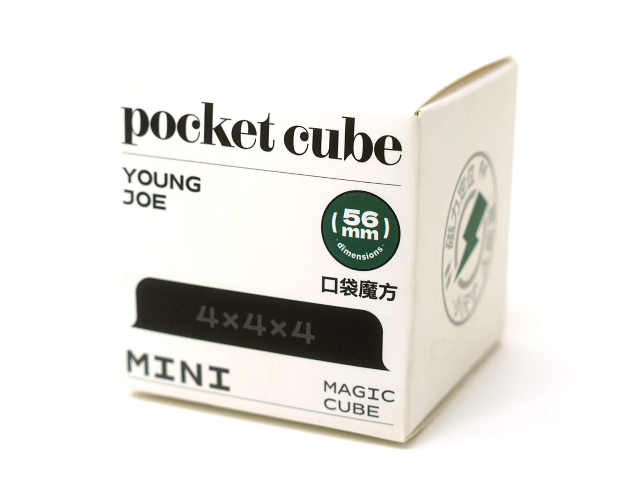 Cubo Mágico 4x4 YJ Pocket Mini Magnético stickerless — vista frontal