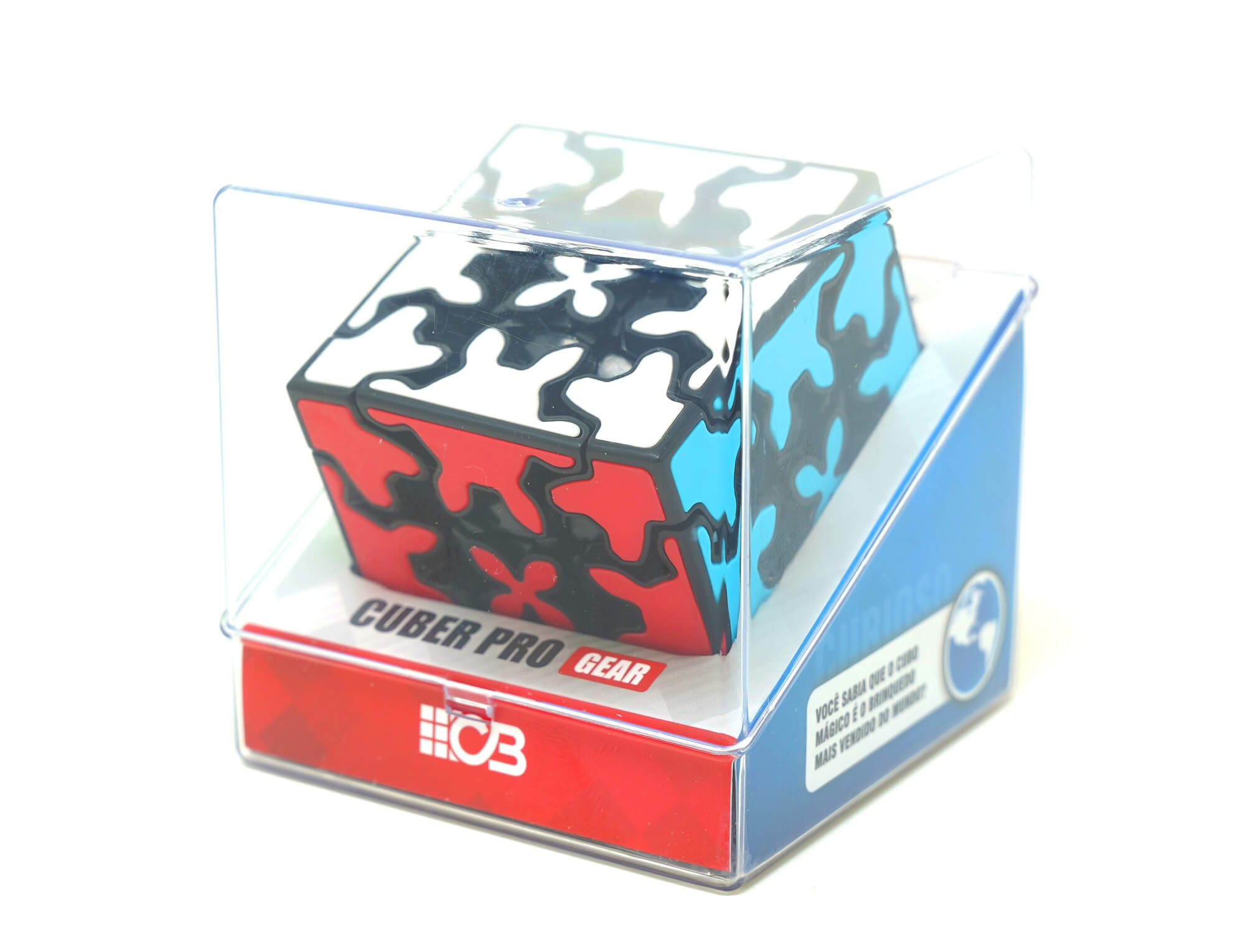 Gear Ball 3x3 Cuber Pro — vista frontal mostrando as engrenagens coloridas