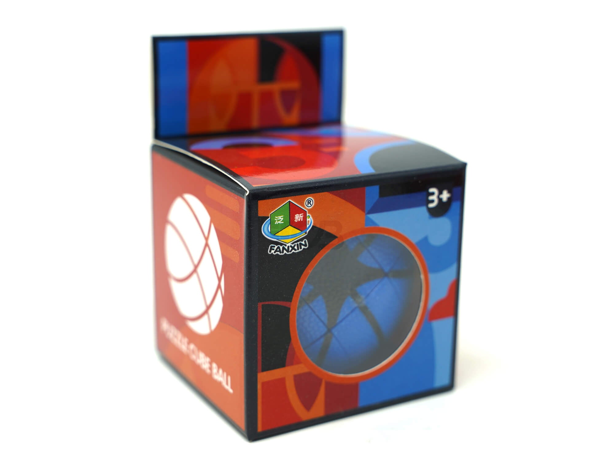 Basketball 3x3 Fanxin laranja em mão, mostrando escala do produto
