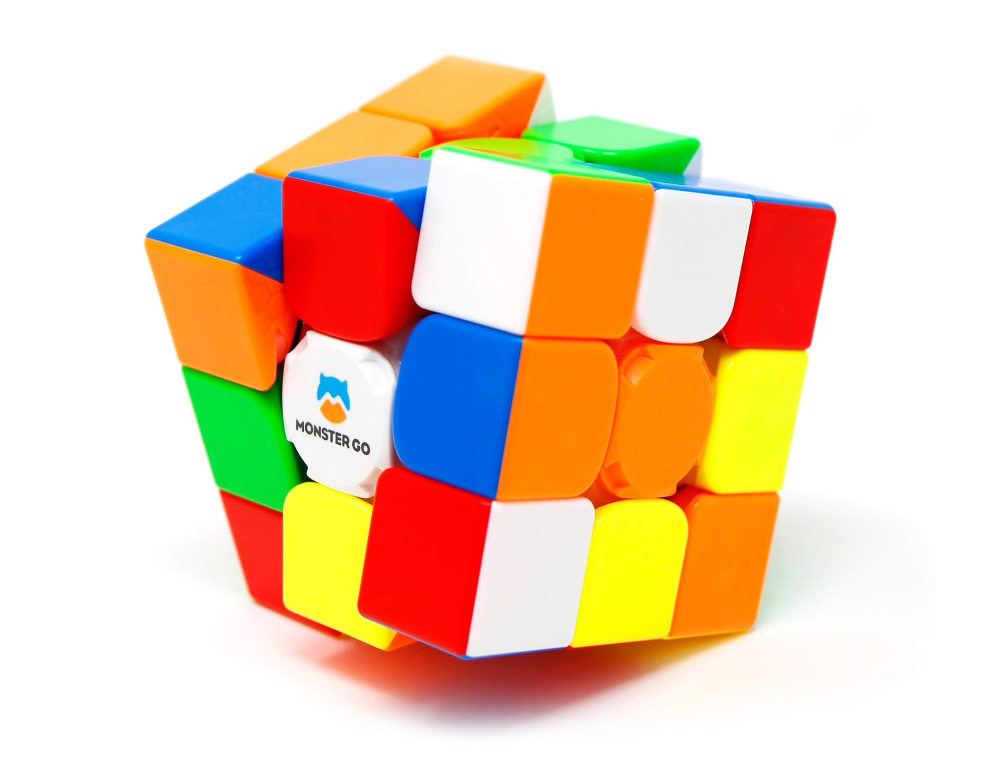 Cubo Mágico 3x3 Monster Go AI Bluetooth stickerless — vista frontal