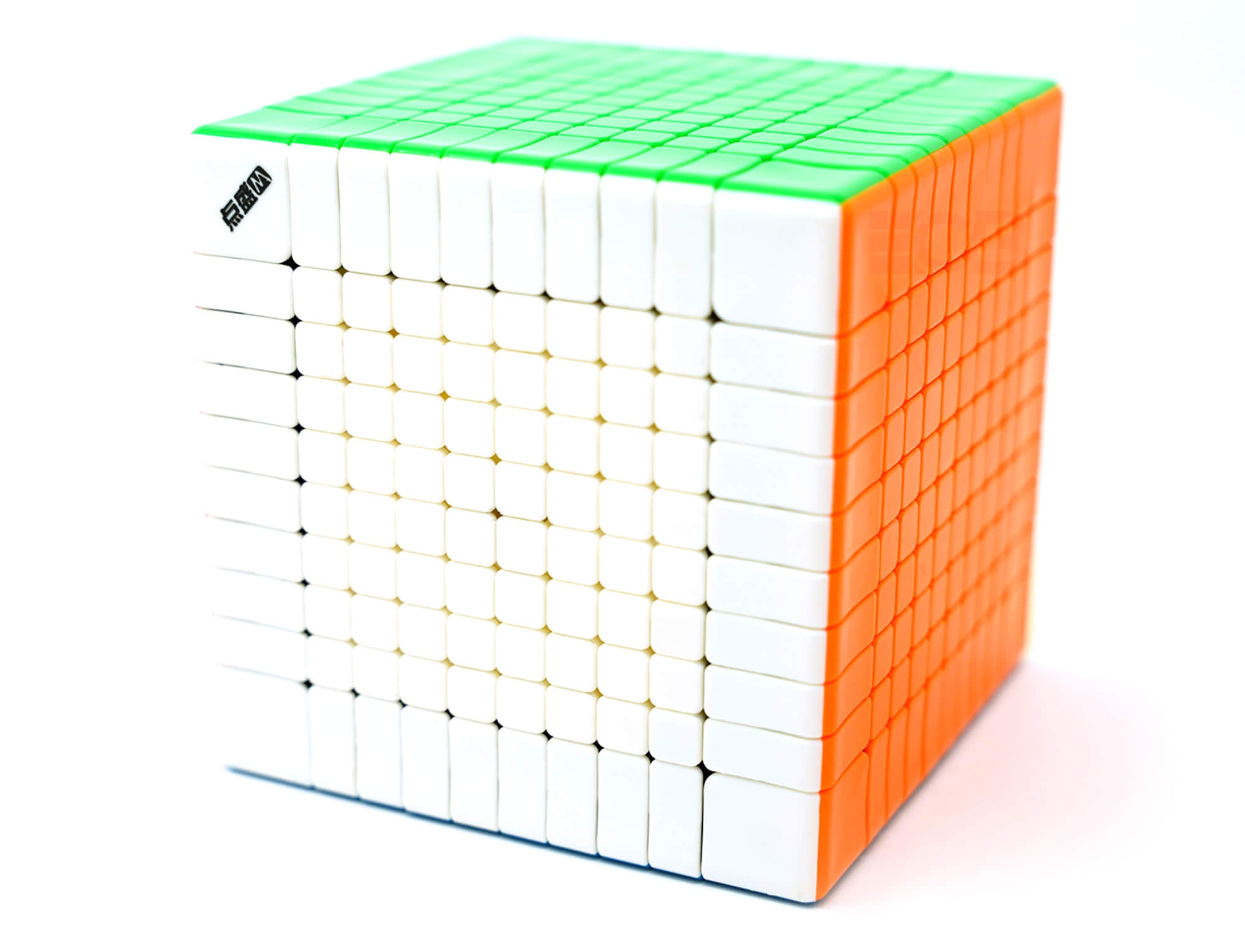 Cubo Mágico 10x10 Galaxy Diansheng — vista superior destacando a estrutura central