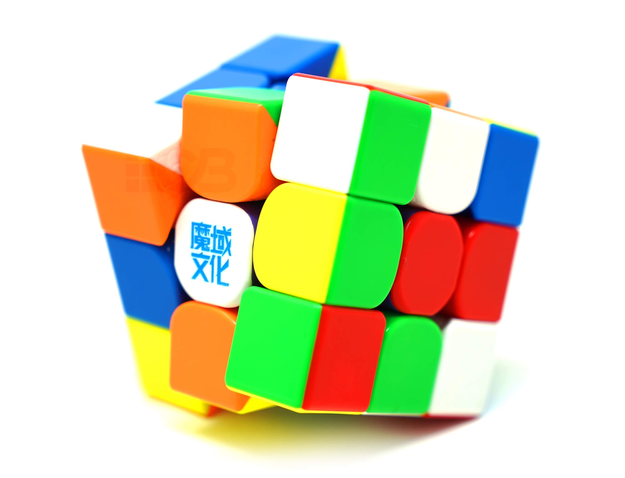 Cubo Mágico 3x3 Weilong WRM V9 MagLev MoYu — vista frontal stickerless