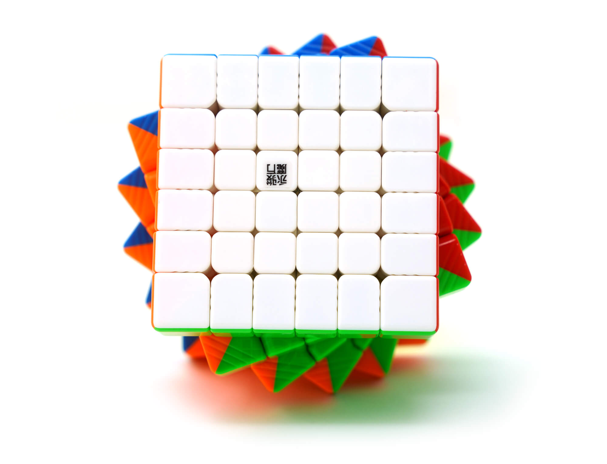 Cubo Mágico 6x6 YJ Yushi V2M Magnético stickerless — vista frontal