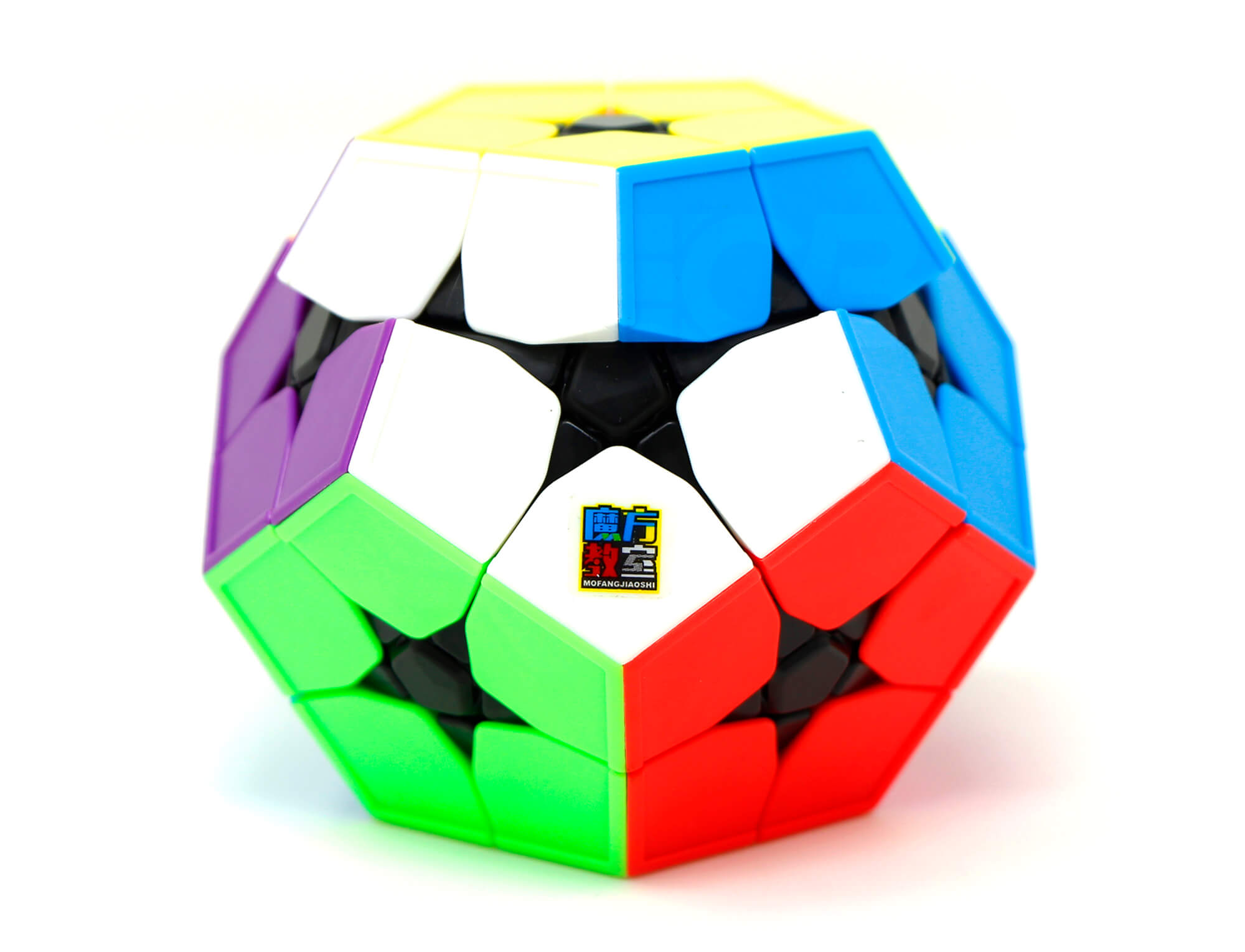 Kilominx MeiLong MoYu stickerless — vista frontal do puzzle dodecaedro com peças coloridas