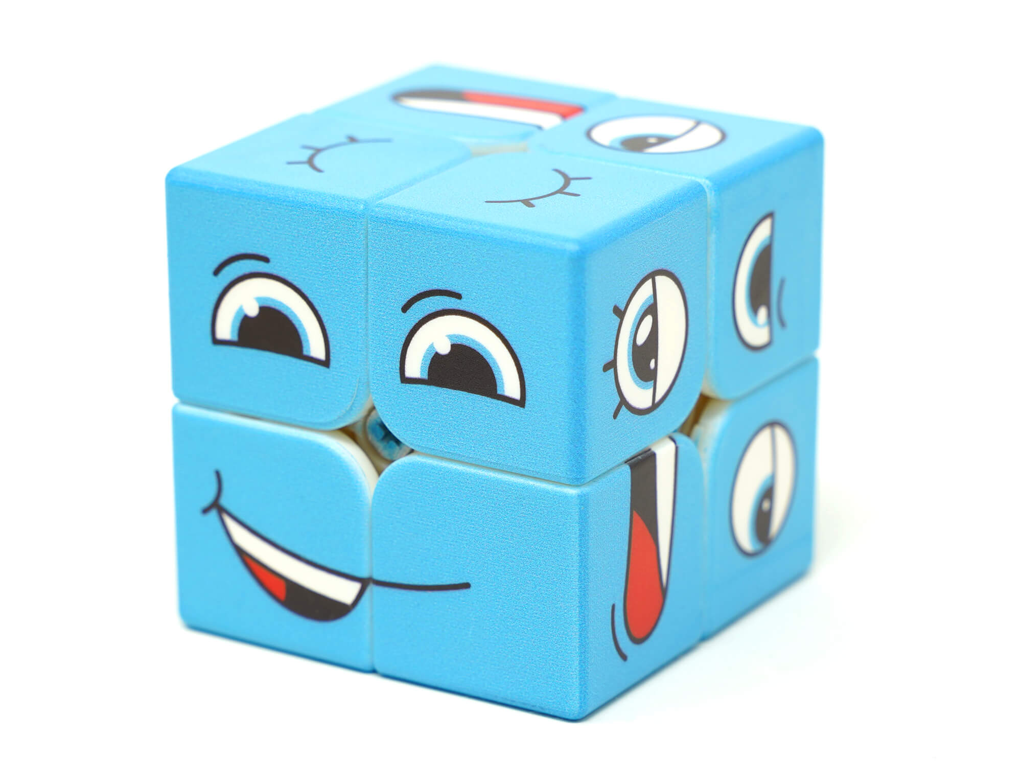 Cubo 2x2 personalizado Face Cube Extra sobre superfície plana