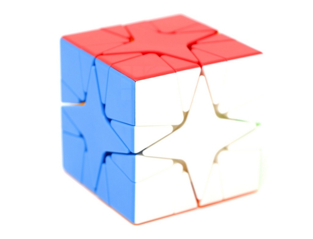 Embalagem do Polaris Cube MoYu Meilong com o puzzle ao lado