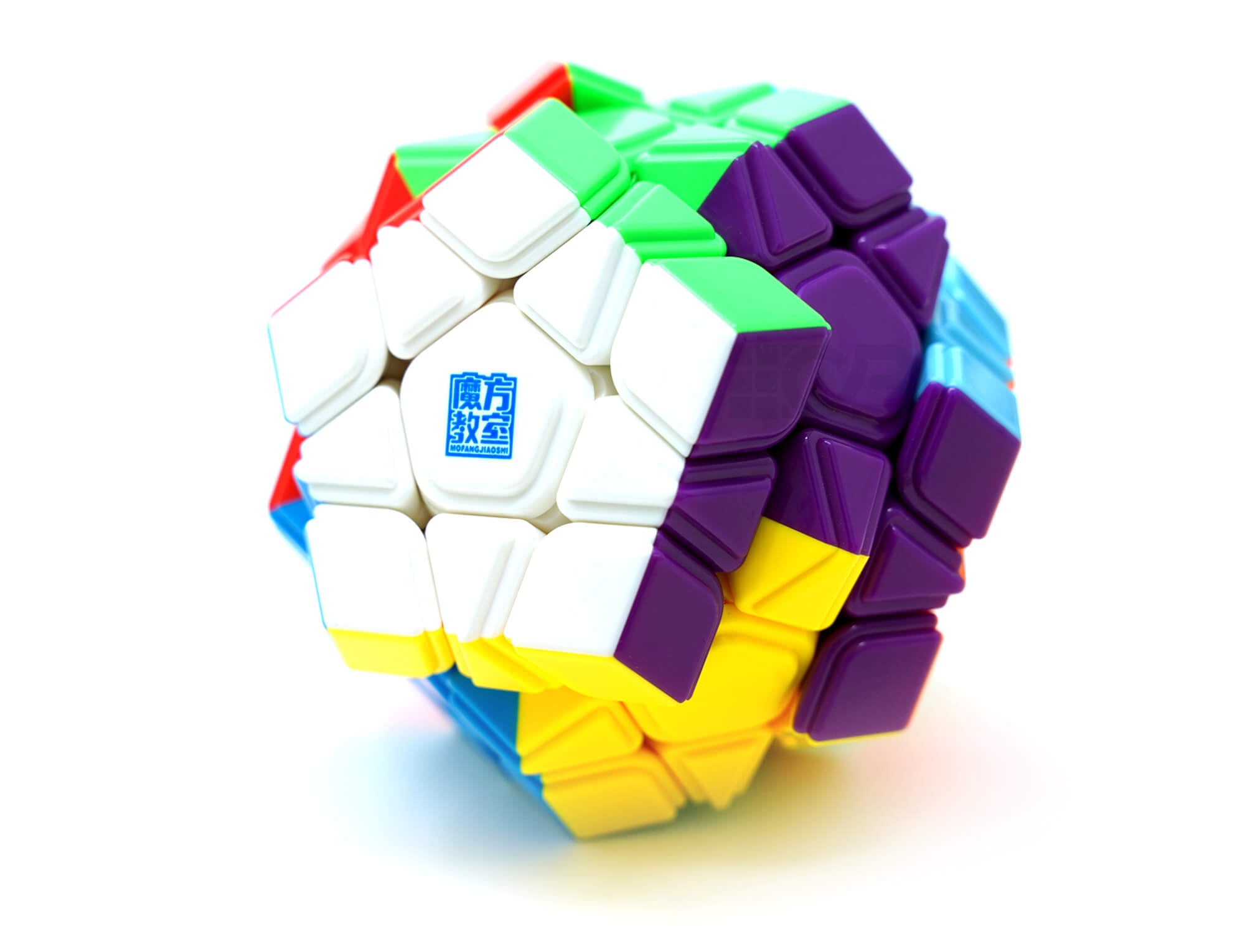 Megaminx MoYu Meilong V2 Magnético — vista em perspectiva mostrando profundidade do dodecaedro