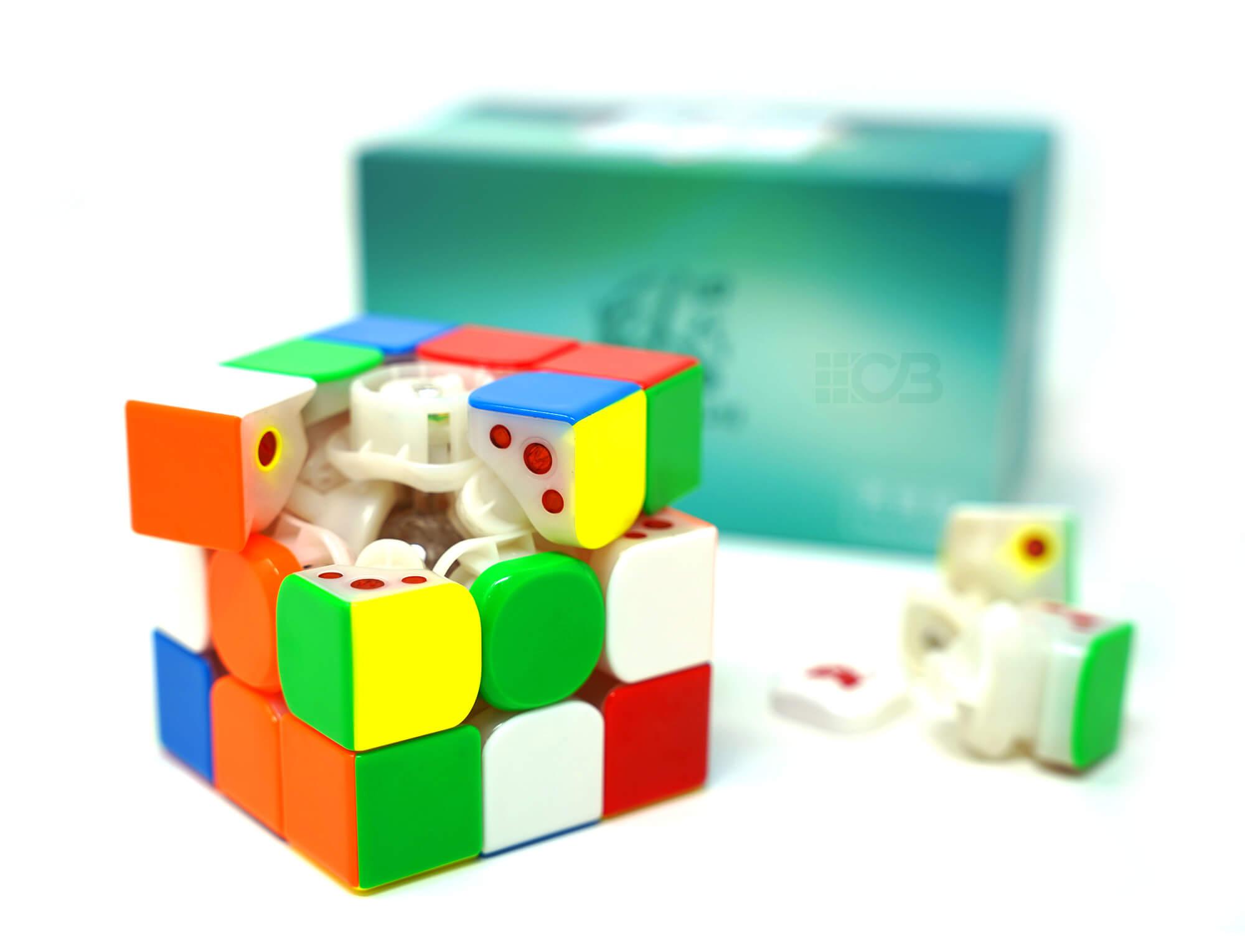 Cubo Mágico 3x3 X-Man Tornado V4 Pioneer UV MagLev Ball Core QiYi