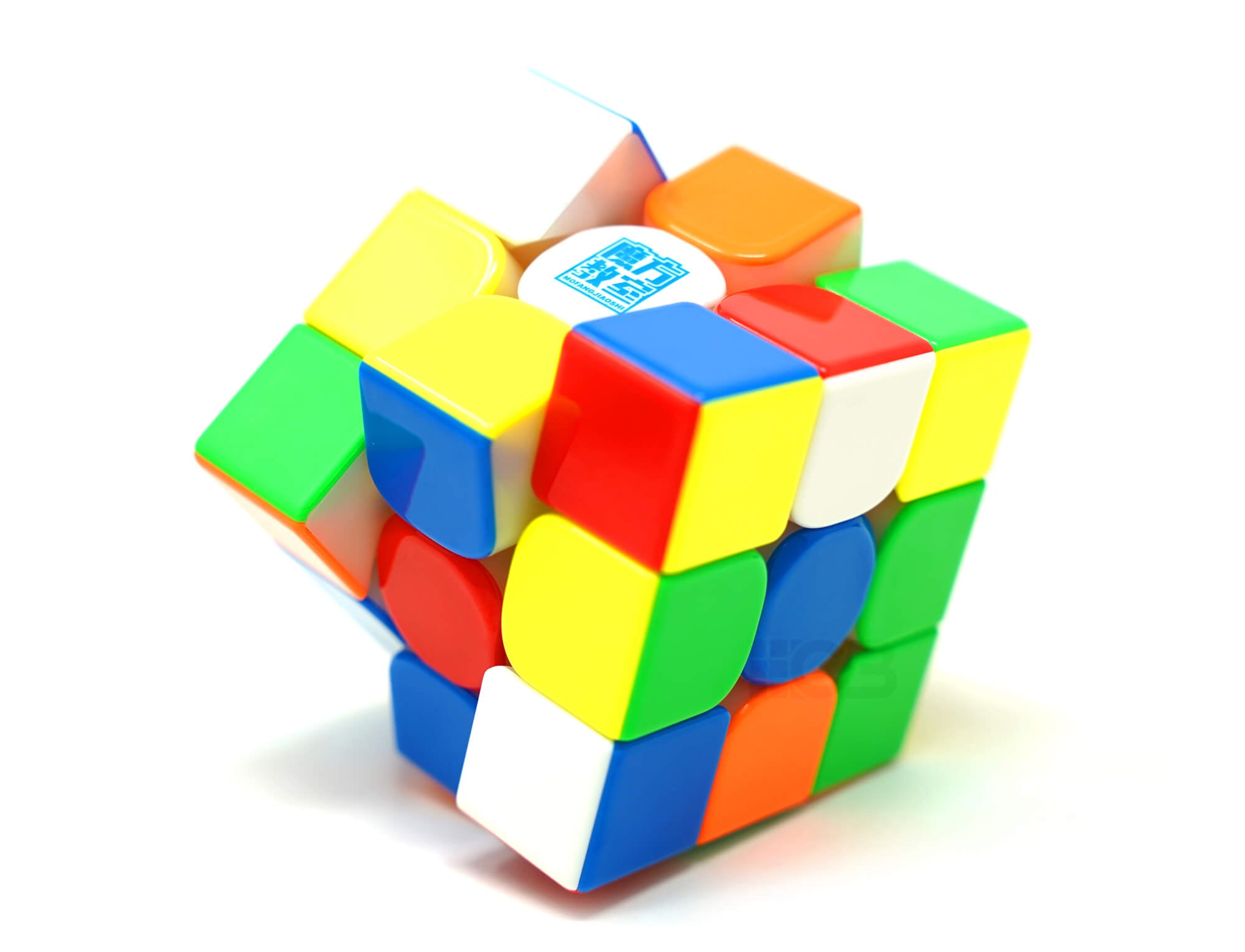 Cubo Mágico 3x3 Super RS3M V2 Magnético MoYu — vista frontal stickerless