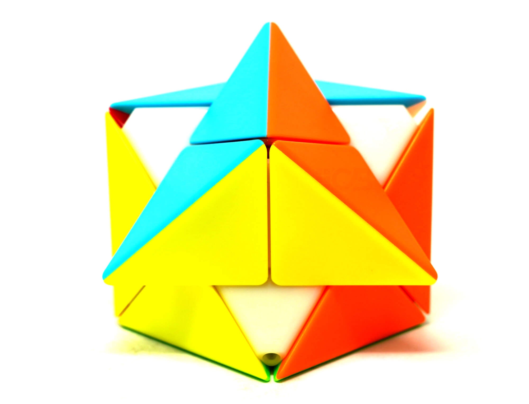 Dino Cube Fanxin — vista superior evidenciando a silhueta diferenciada