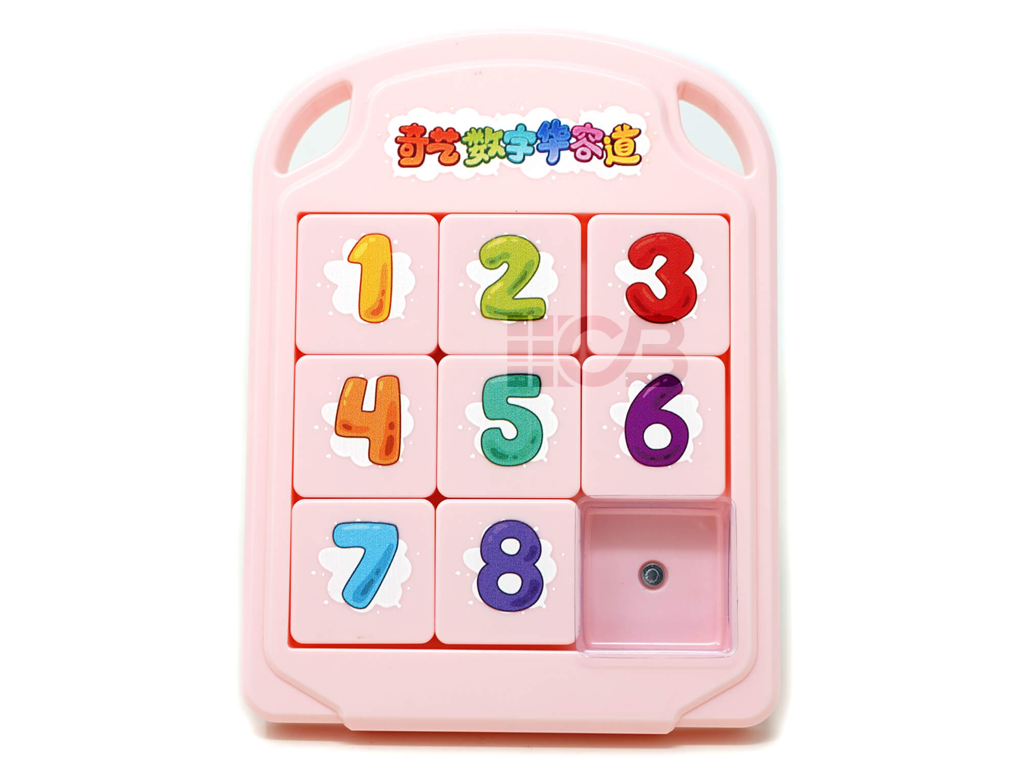 Racha Cuca 3x3 Rosa QiYi — detalhe das peças coloridas deslizantes