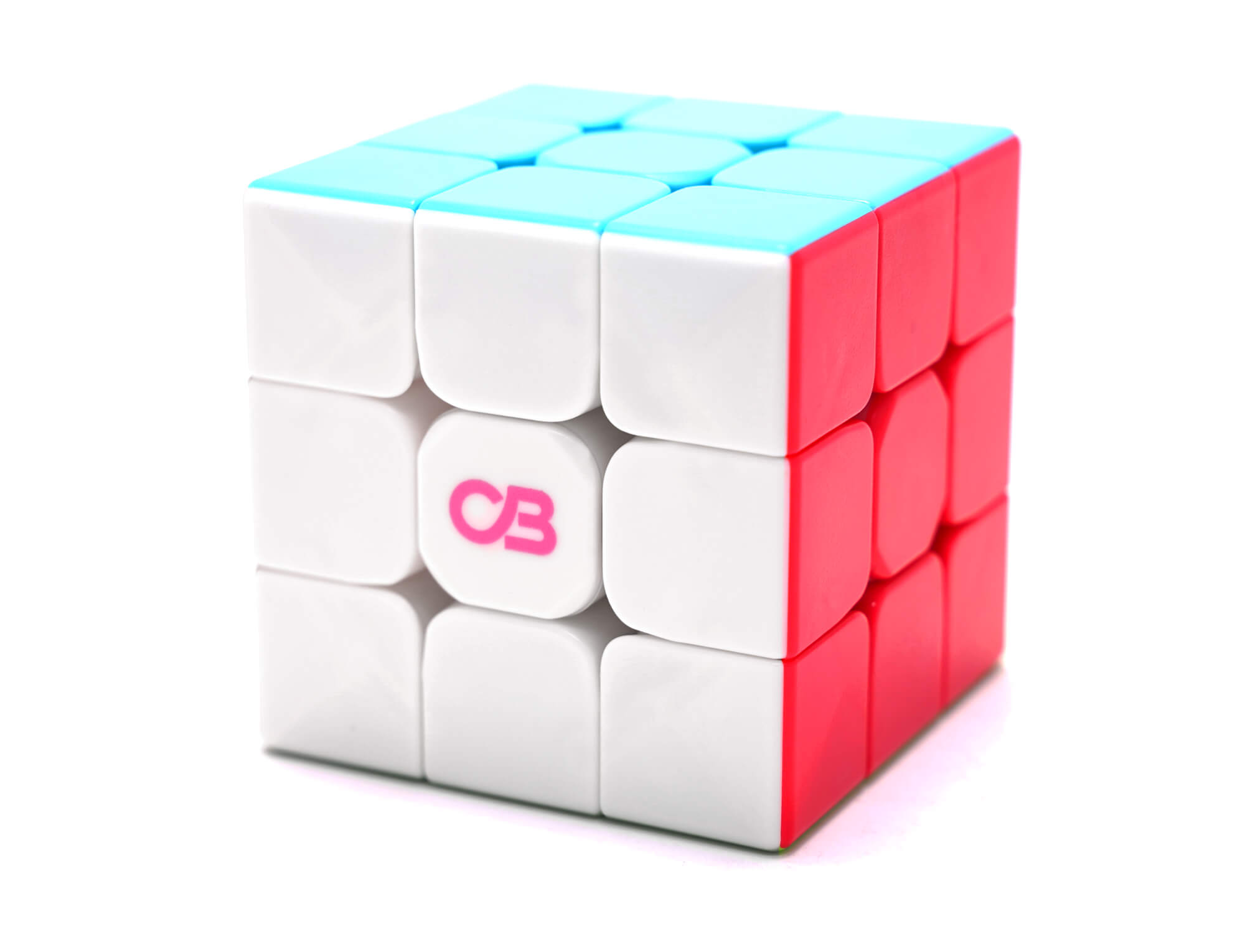 Detalhe da case rígida do Cuber Pro 3S com design inspirado em blocos de montar