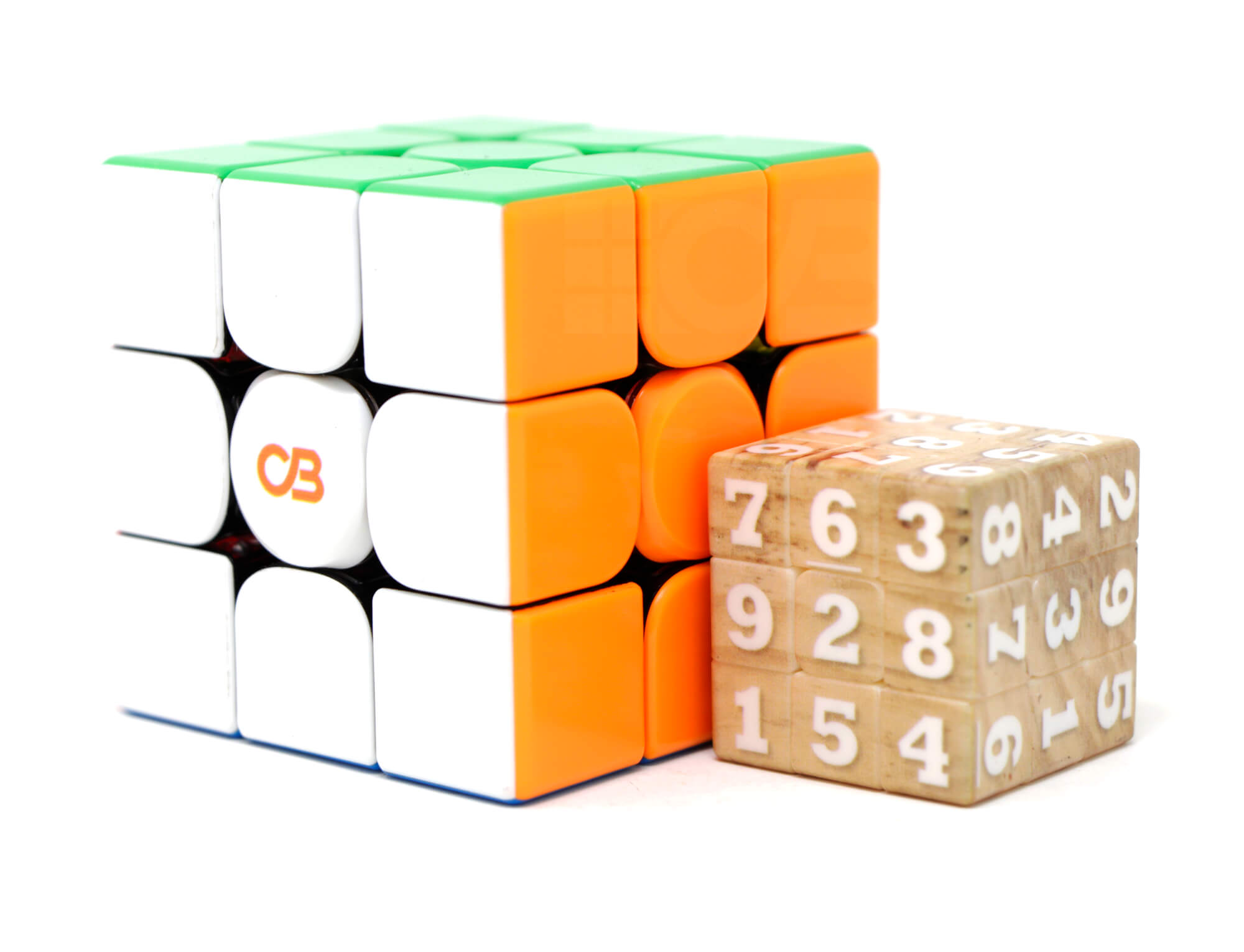 Mini Cubo Mágico Sudoku 3x3 com impressão UV dos números de 1 a 9 em cada face
