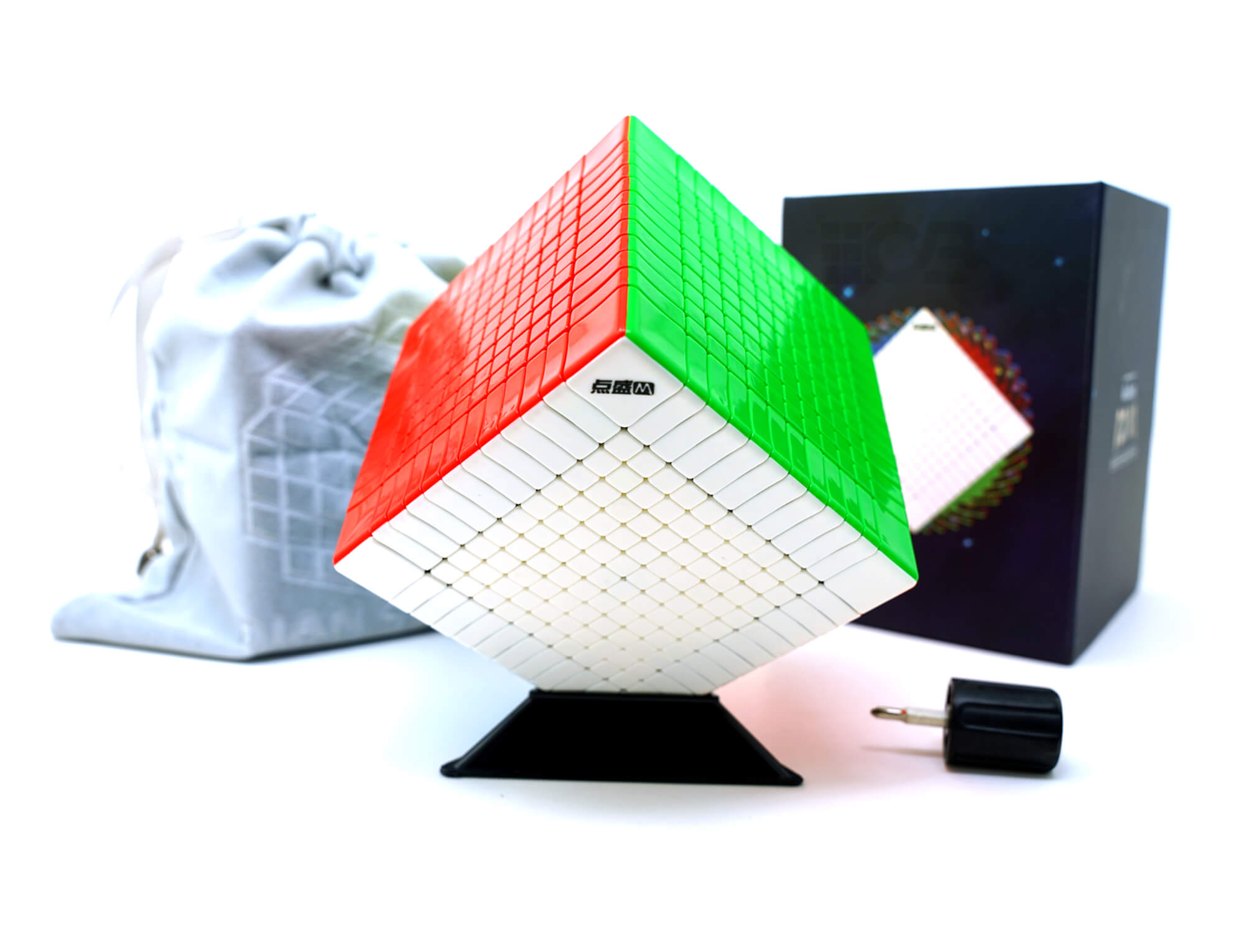 Vista lateral do Cubo Mágico 12x12 Diansheng Galaxy evidenciando a profundidade das camadas
