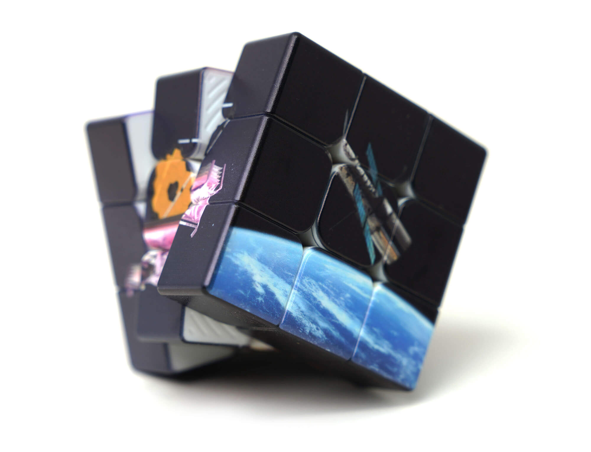 Cubo Mágico 3x3 Telescópios Espaciais com face do Telescópio James Webb em destaque