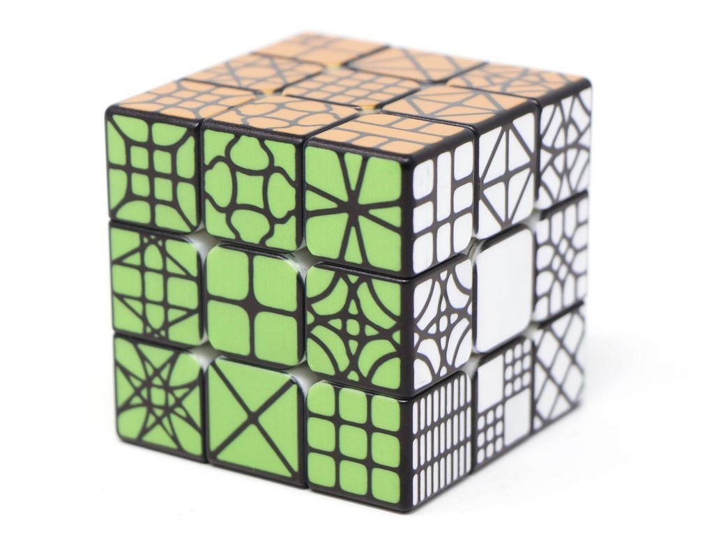 Cubo Mágico 3x3 Personalizado de Cubos com embalagem Vinci Cube ao fundo