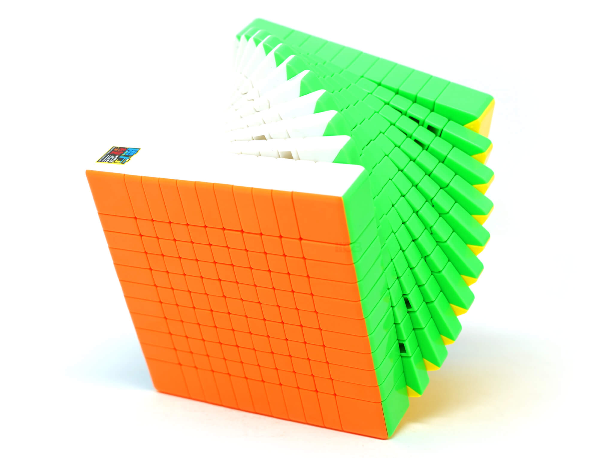 Cubo Mágico 11x11 MoYu Meilong Stickerless — vista frontal com as 11 camadas visíveis