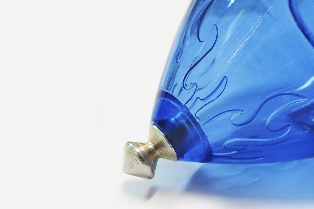 Pião Fênix Campanha azul com corda de poliéster inclusa