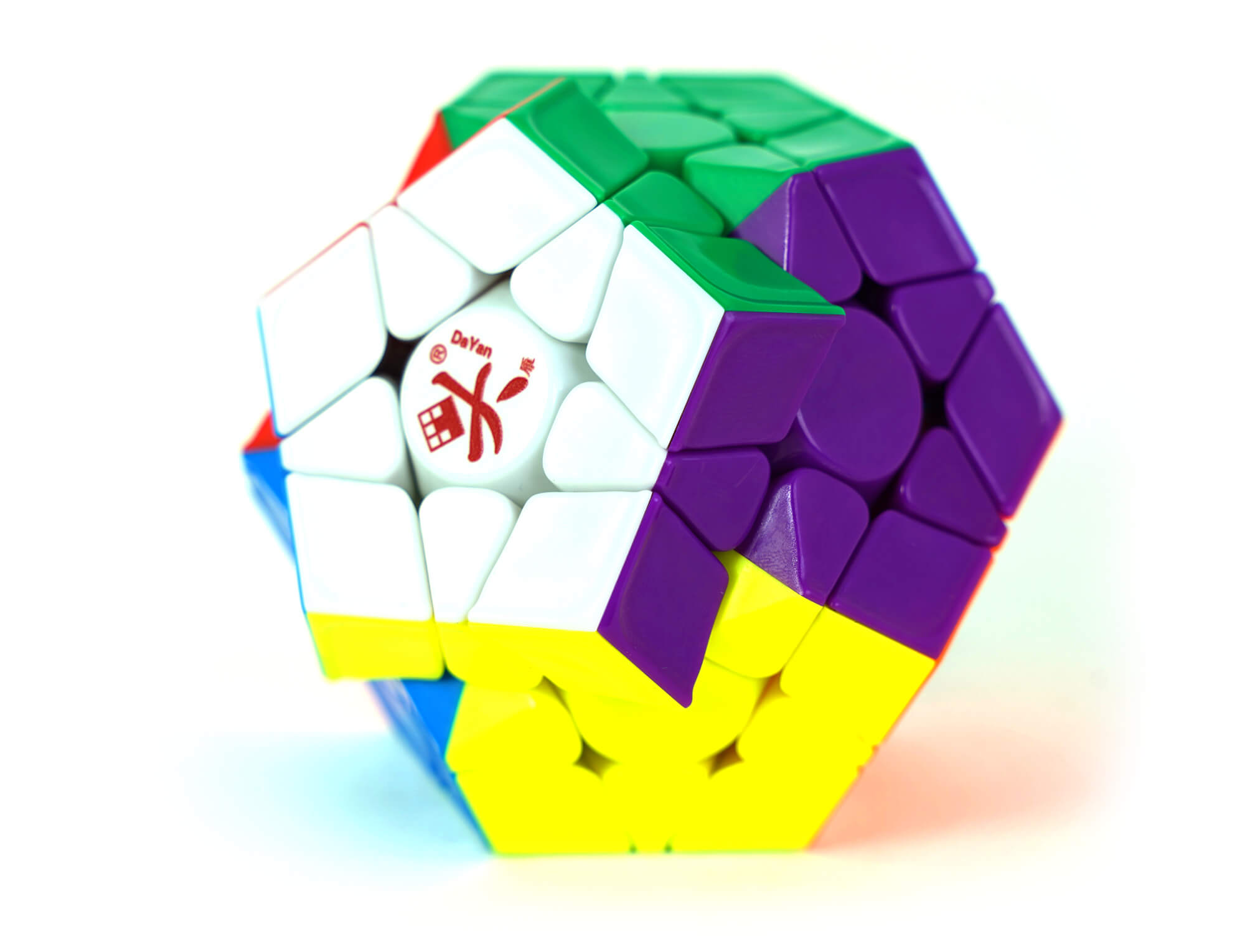Megaminx Dayan Pro Magnético — vista frontal mostrando as 12 faces coloridas