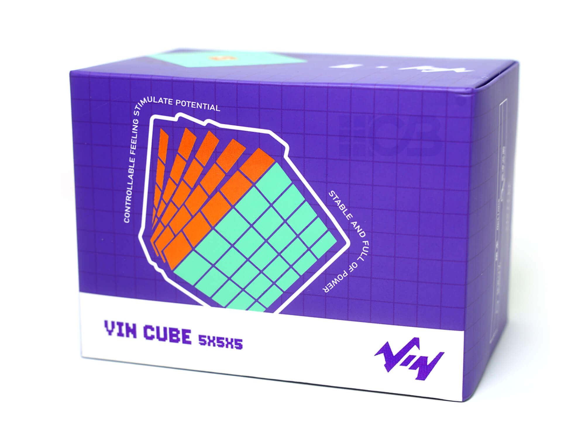 Cubo Mágico 5x5 Vin Cube Magnético — ângulo traseiro com destaque ao mecanismo