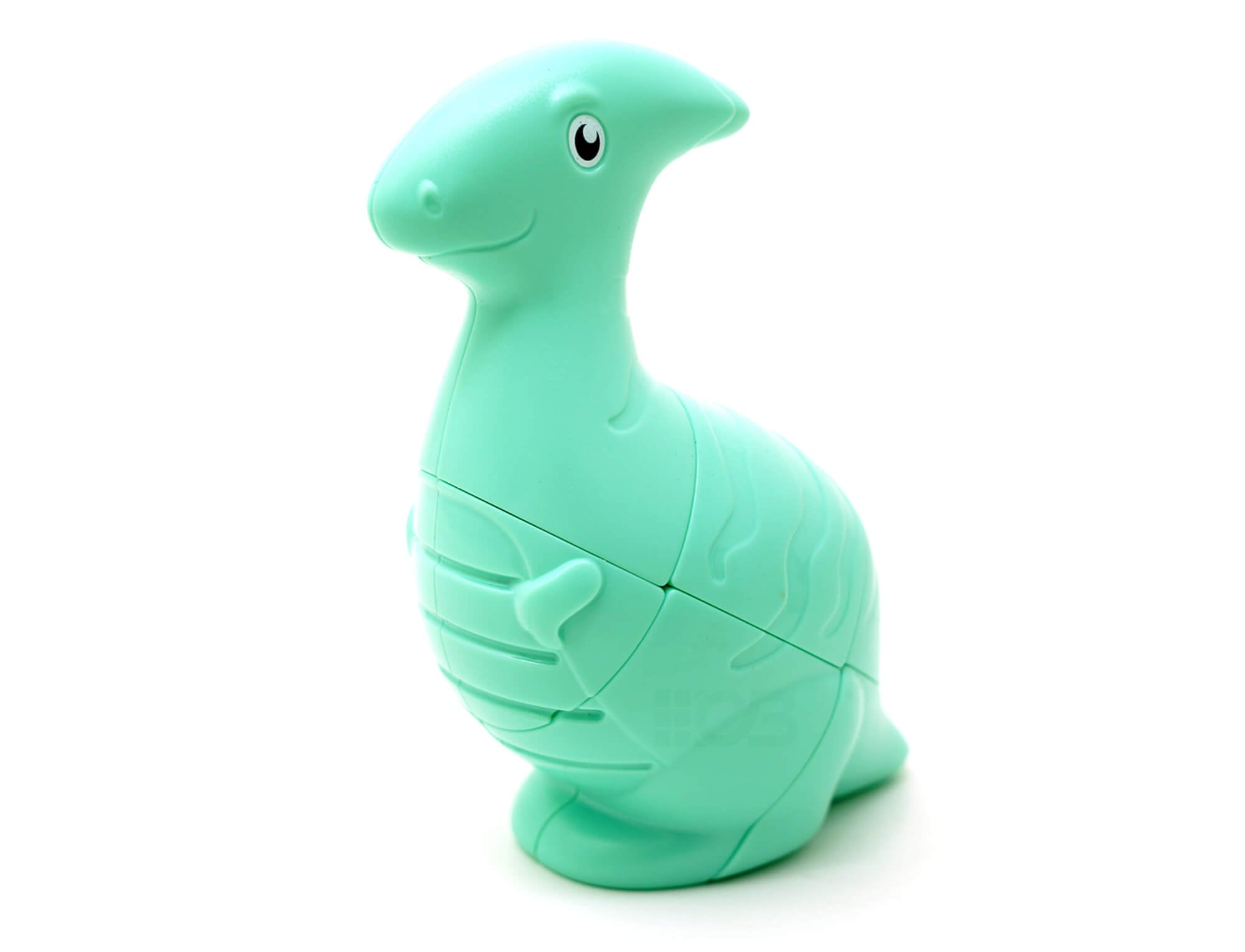 Cubo mágico Parassaurolofo 2x2x3 Fanxin — vista frontal com o dinossauro resolvido