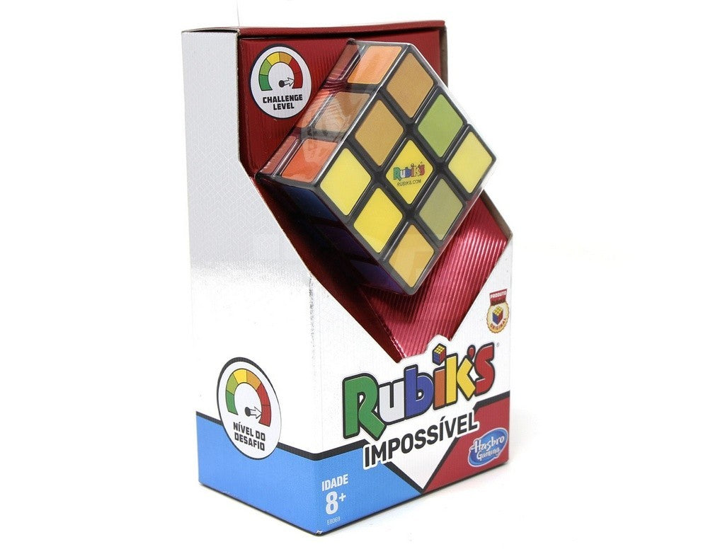 Detalhe das faces lenticulares do Cubo Impossible Rubik's com cores alternando conforme o ângulo