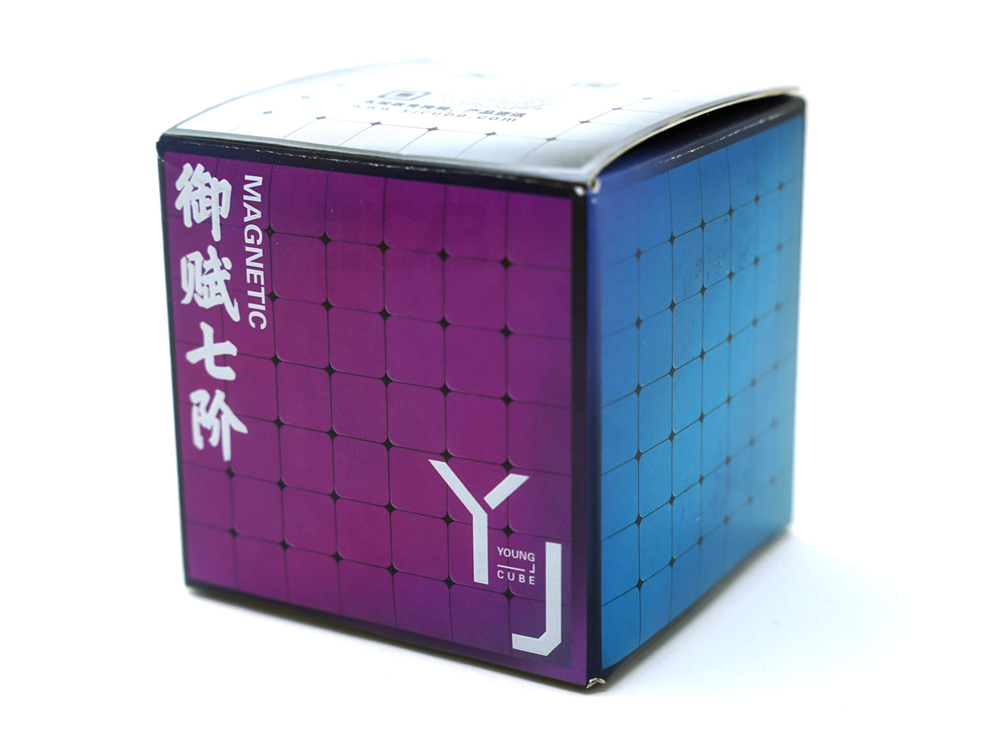 Embalagem do YJ YuFu V2 Magnético 7x7 com cubo ao lado