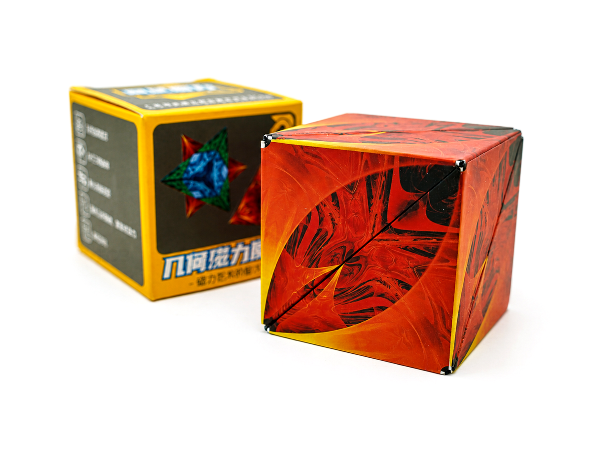 Shape Shifting Fire QiYi aberto em uma das formas articuladas