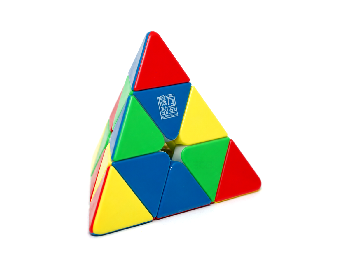 Pyraminx MeiLong V2 Magnético MoYu em peças coloridas sem adesivos