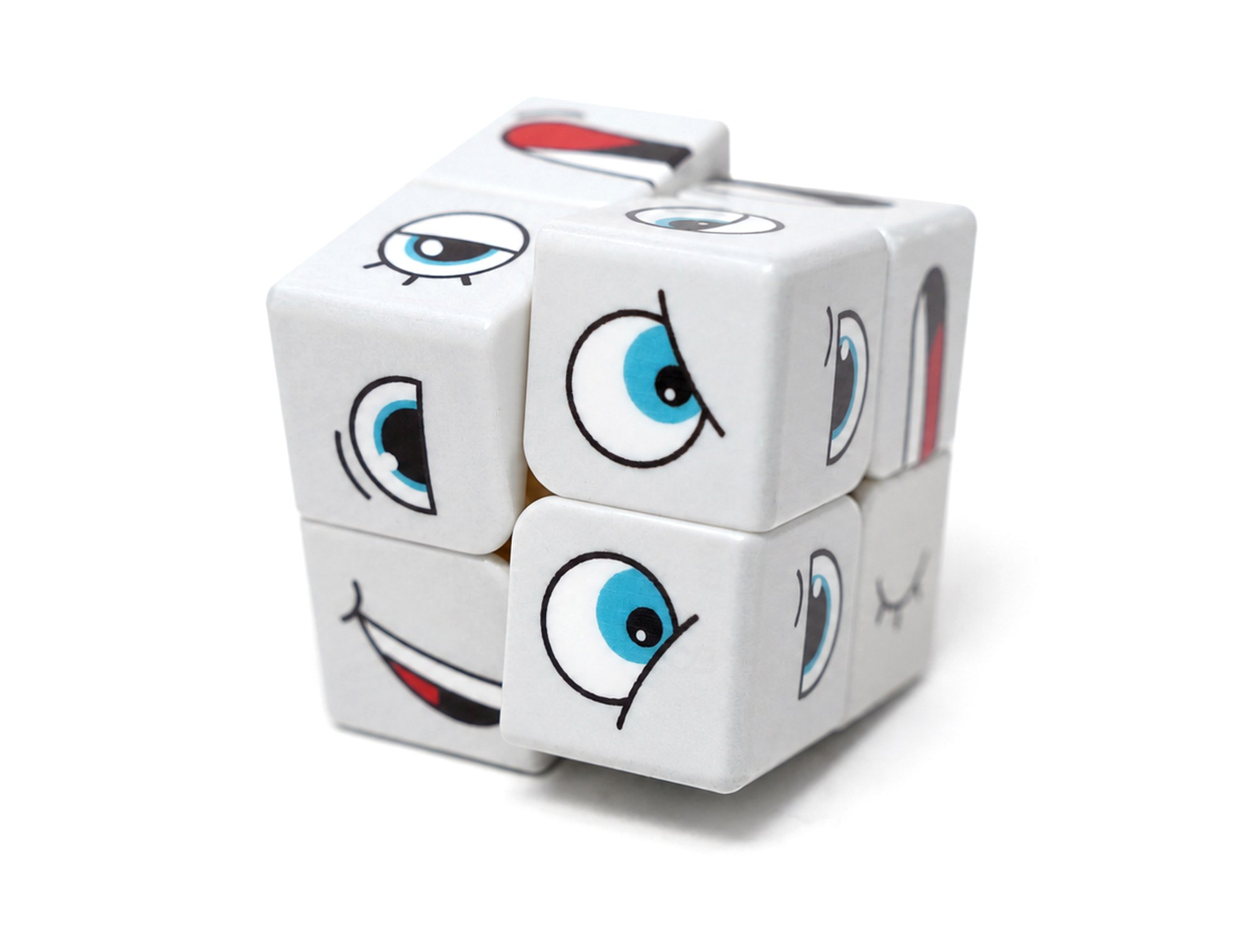 Cubo Mágico 2x2 Face Cube Extra Branco
