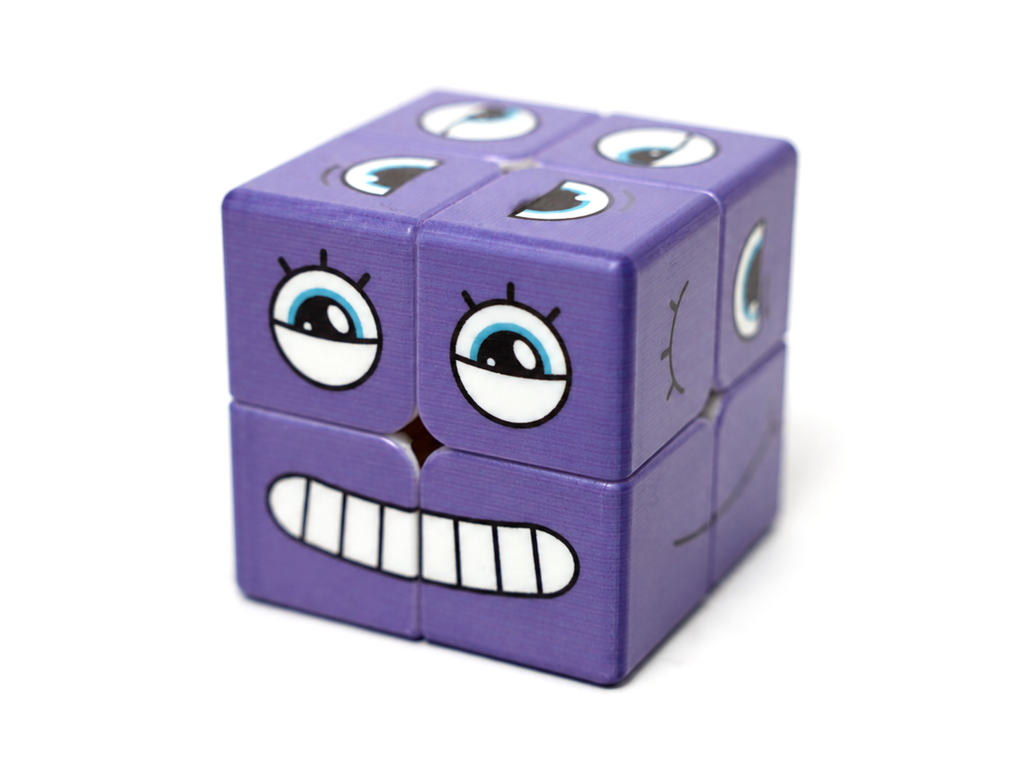 Cubo Mágico 2x2 Face Cube Extra Roxo