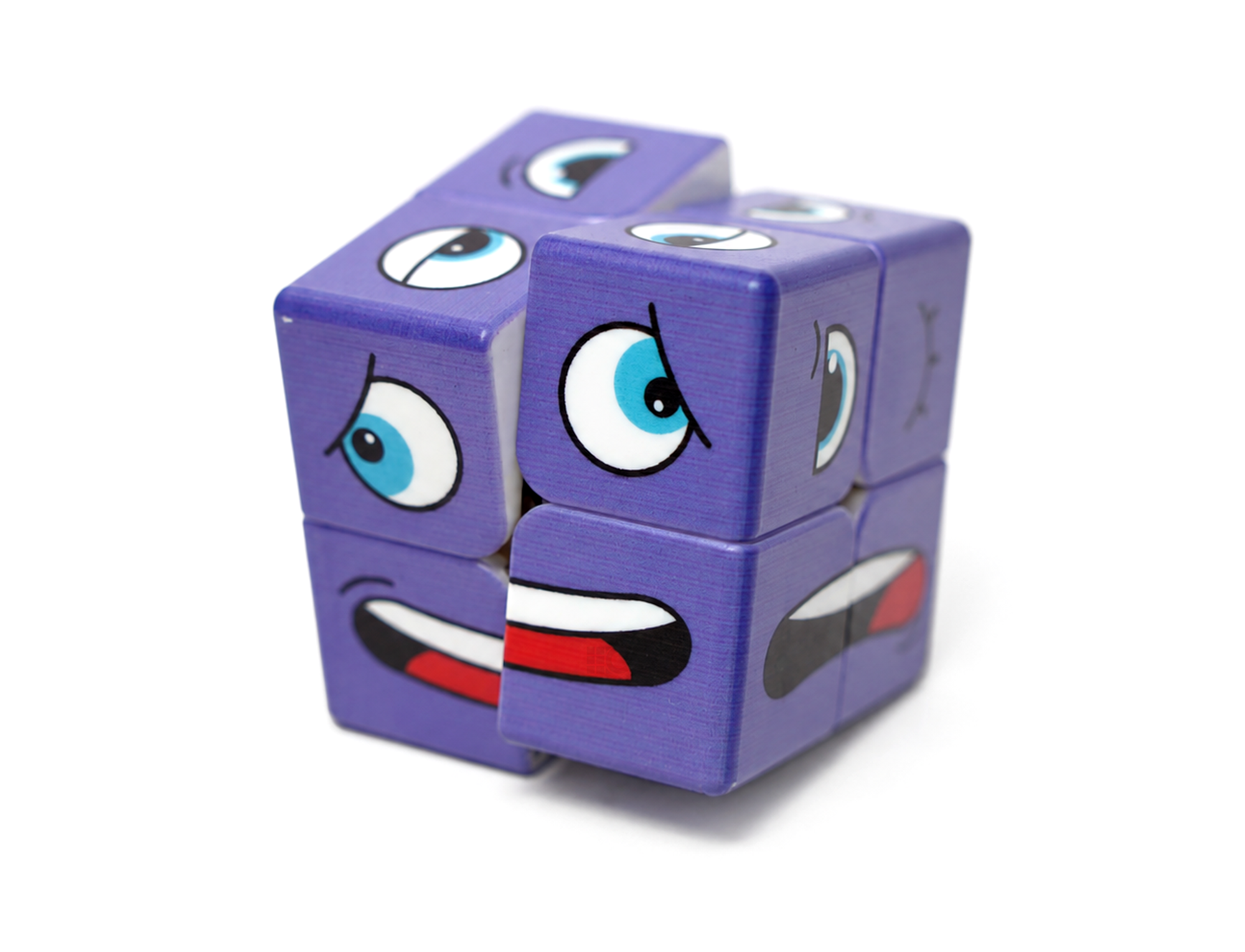 Cubo Mágico 2x2 Face Cube Extra Roxo