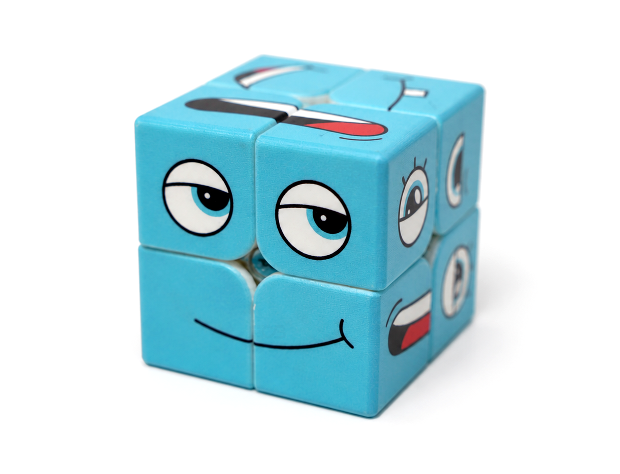 Cubo Mágico 2x2 Face Cube Extra Azul