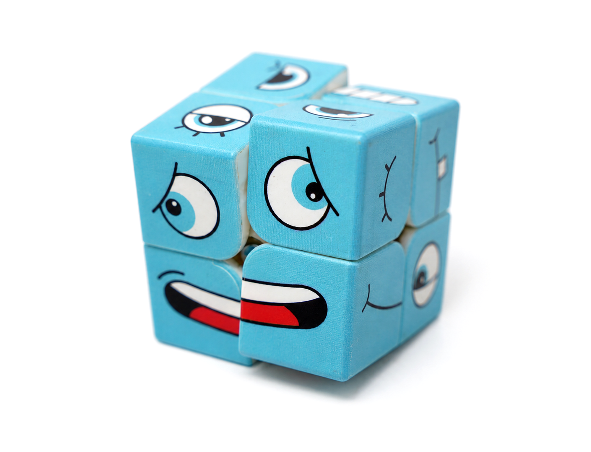 Cubo Mágico 2x2 Face Cube Extra Azul