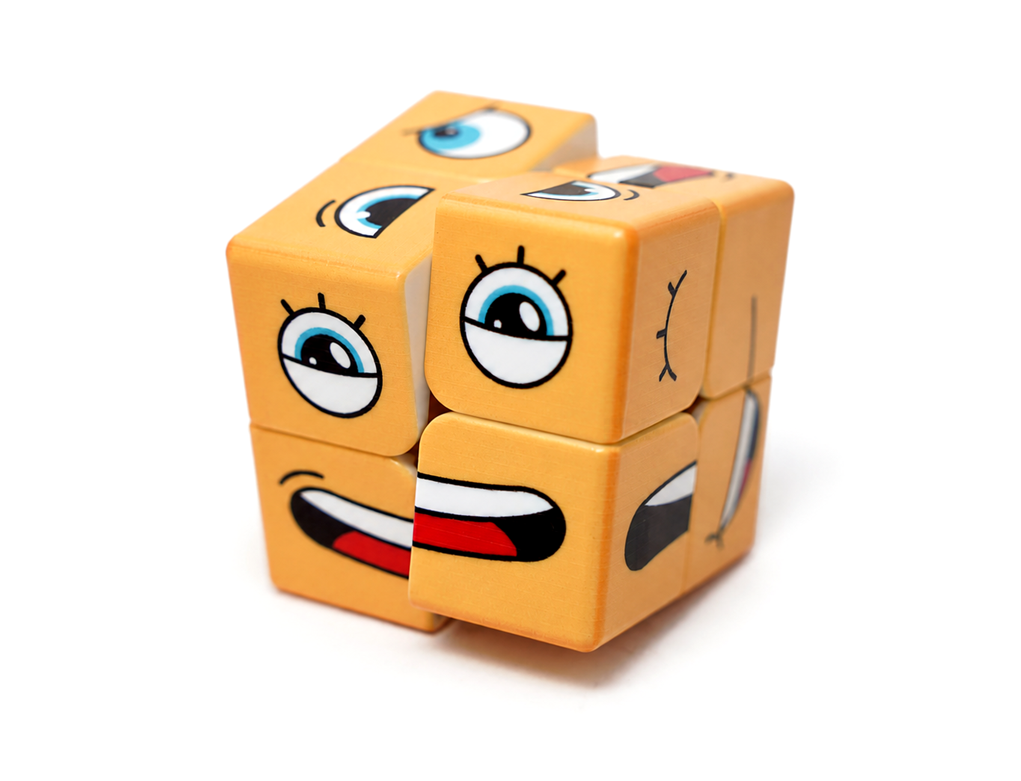 Cubo Mágico 2x2 Face Cube Extra Amarelo