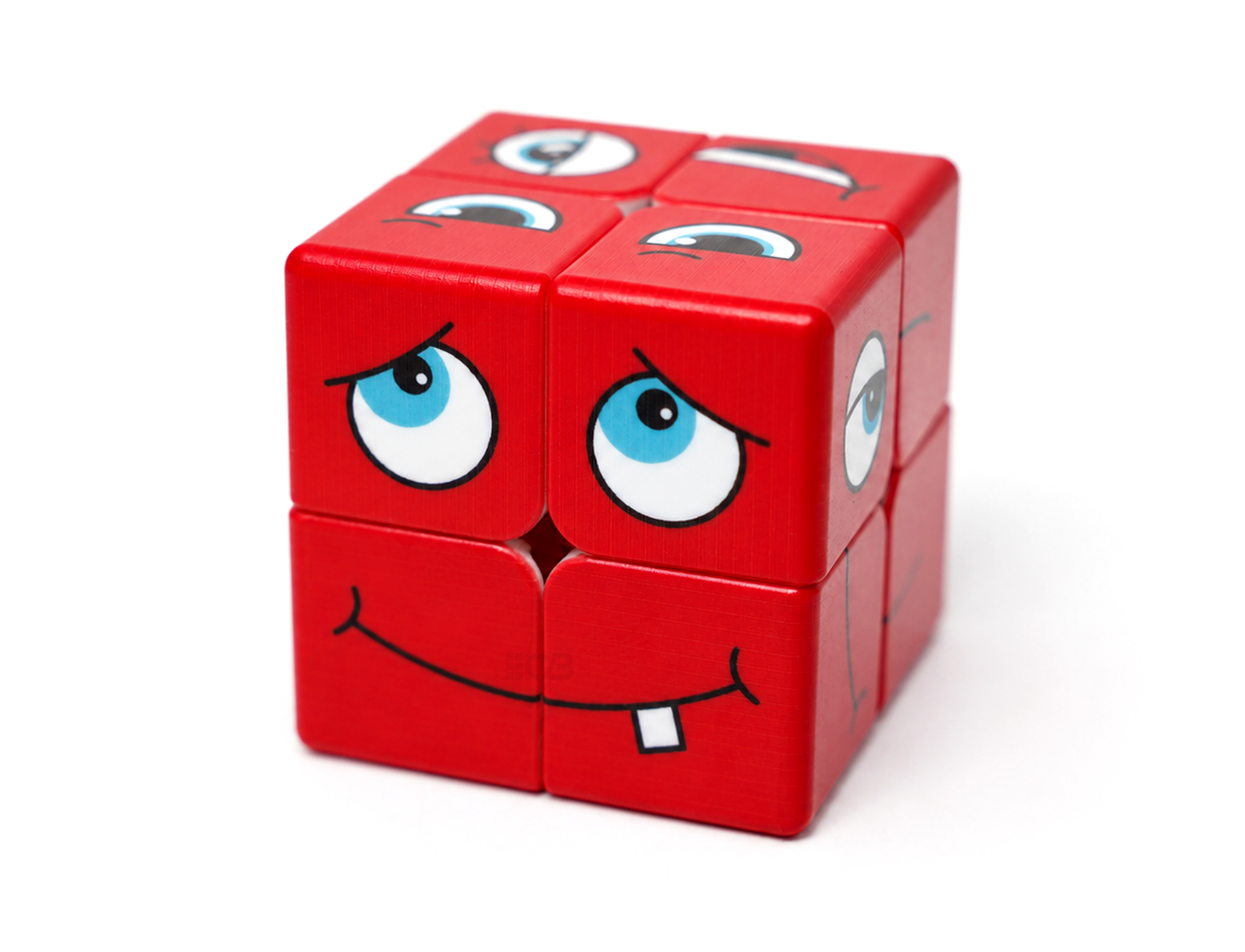 Cubo Mágico 2x2 Face Cube Extra Vermelho