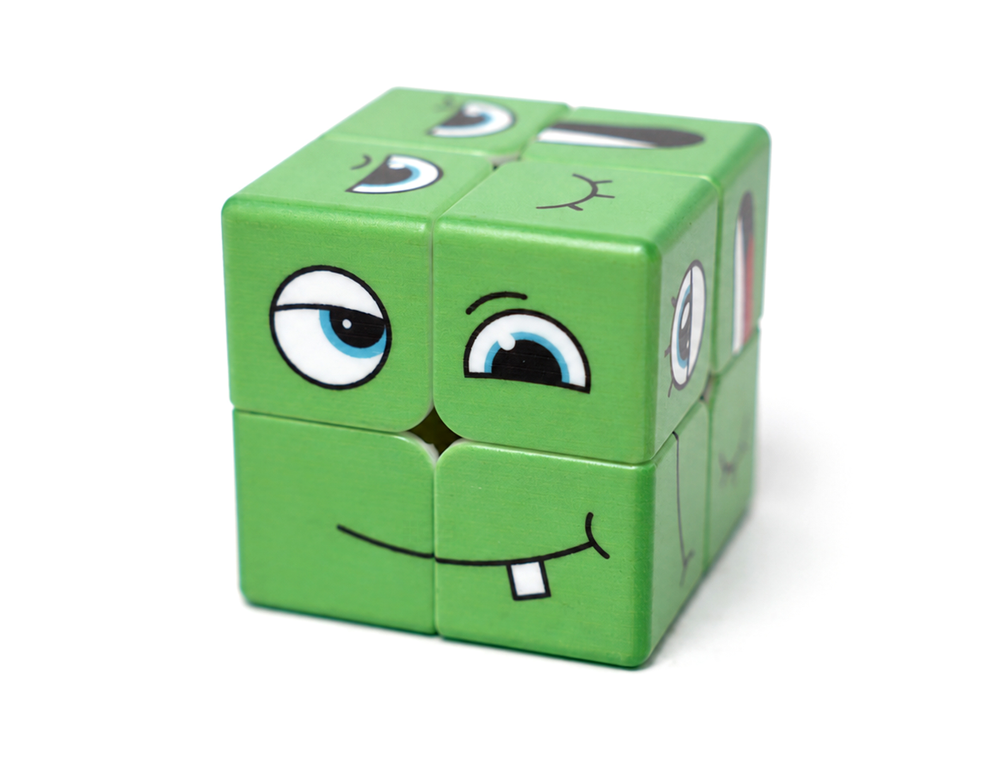Cubo Mágico 2x2 Face Cube Extra Verde