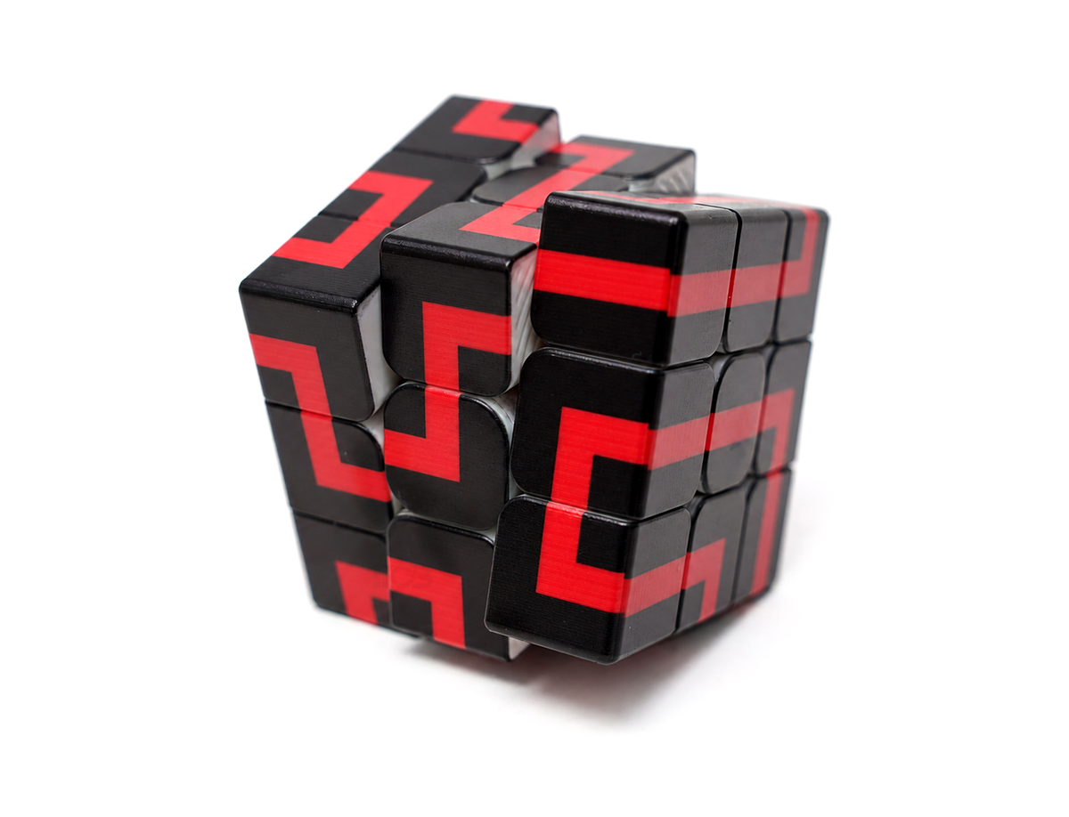 Cubo Mágico 3x3 Maze Vinci Cube Vermelho — vista em ângulo