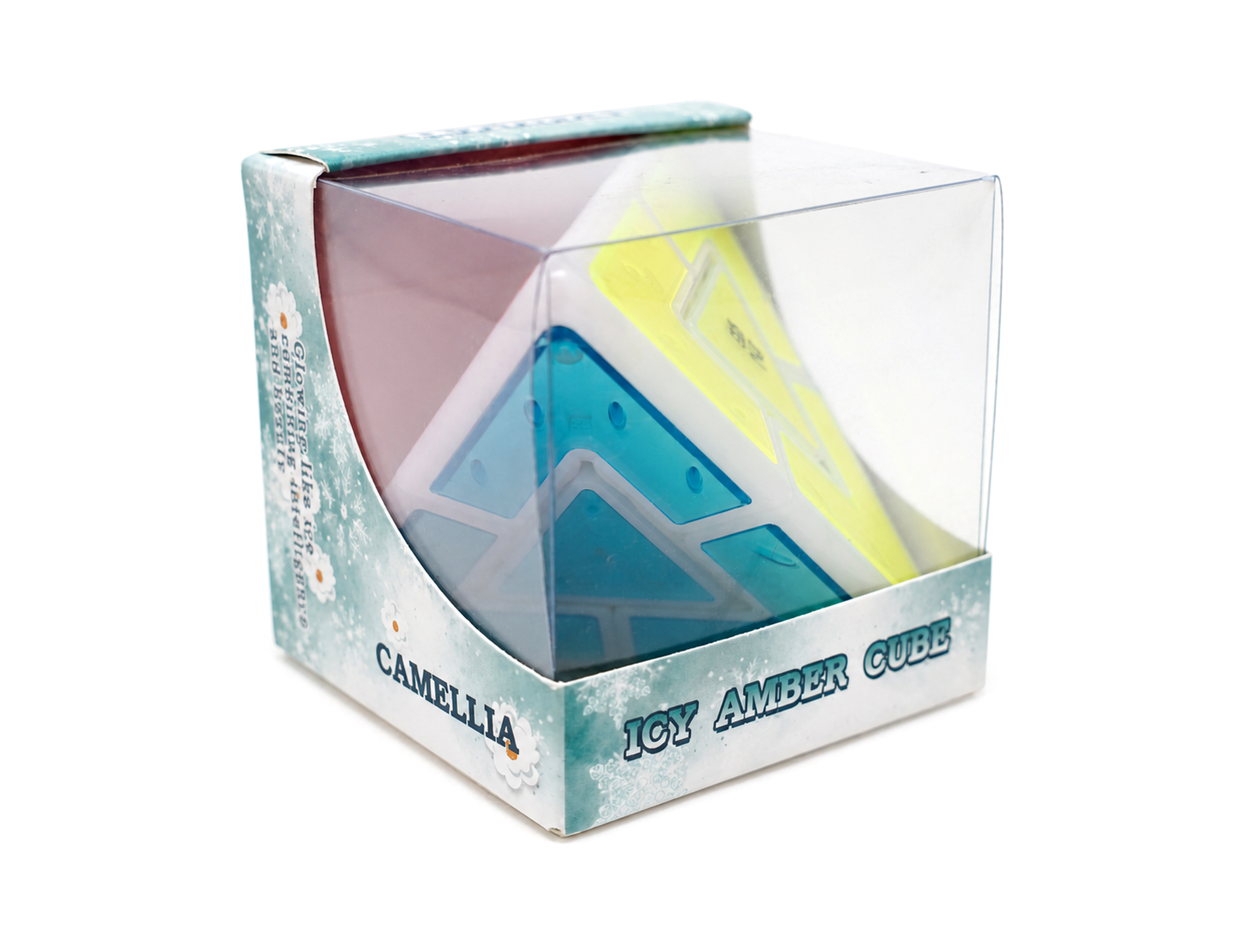 Pyraminx Lite Tiled Icy Amber Camellia QiYi