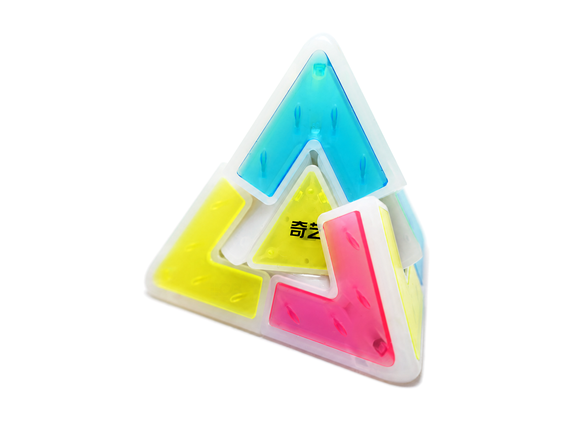 Pyraminx Lite Tiled Icy Amber Camellia QiYi