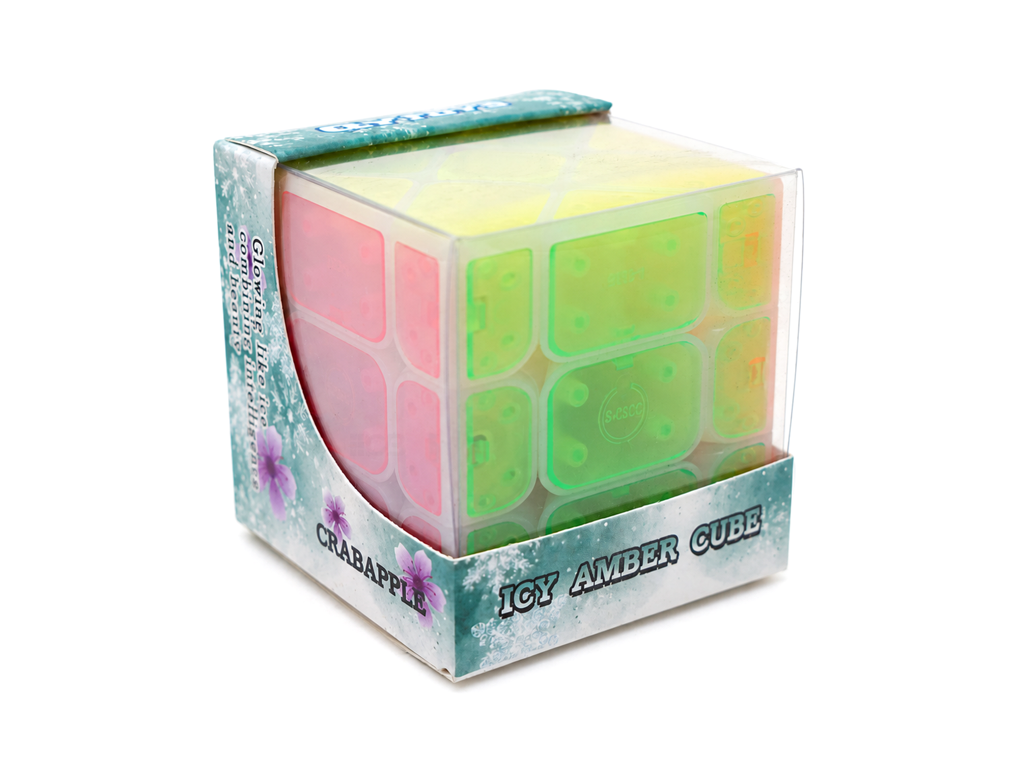 Fisher Cube 3x3 Tiled Icy Amber Crabapple QiYi