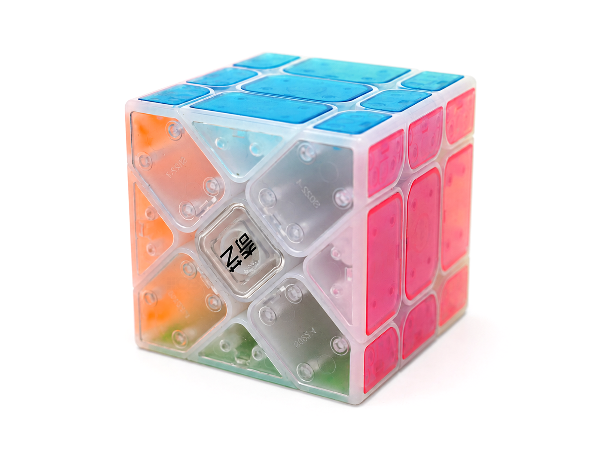 Fisher Cube 3x3 Tiled Icy Amber Crabapple QiYi