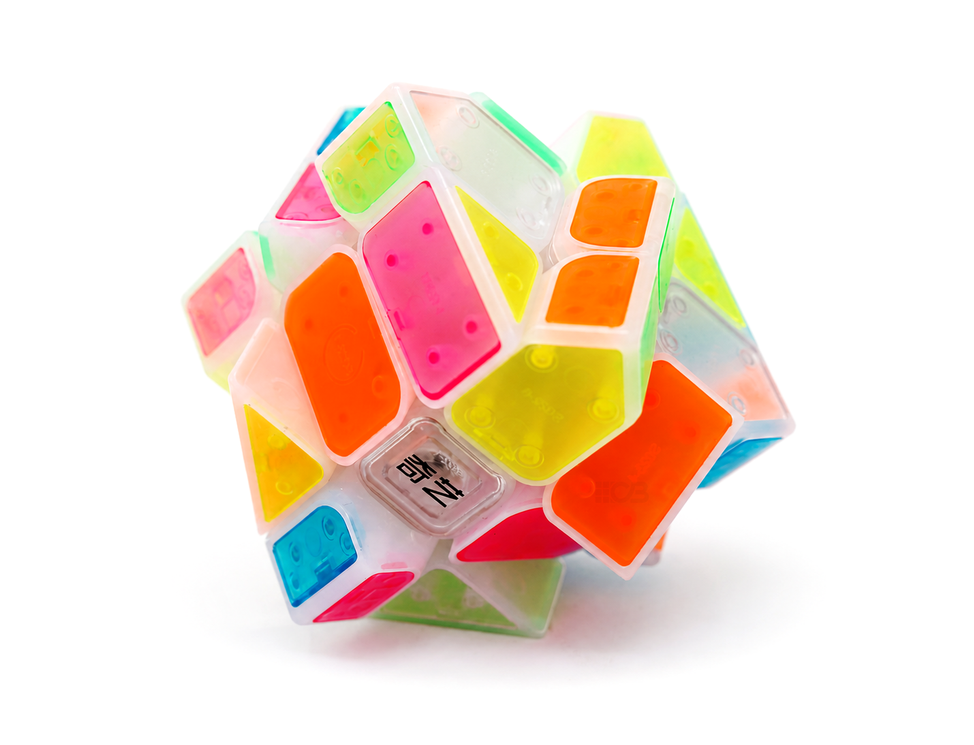 Fisher Cube 3x3 Tiled Icy Amber Crabapple QiYi