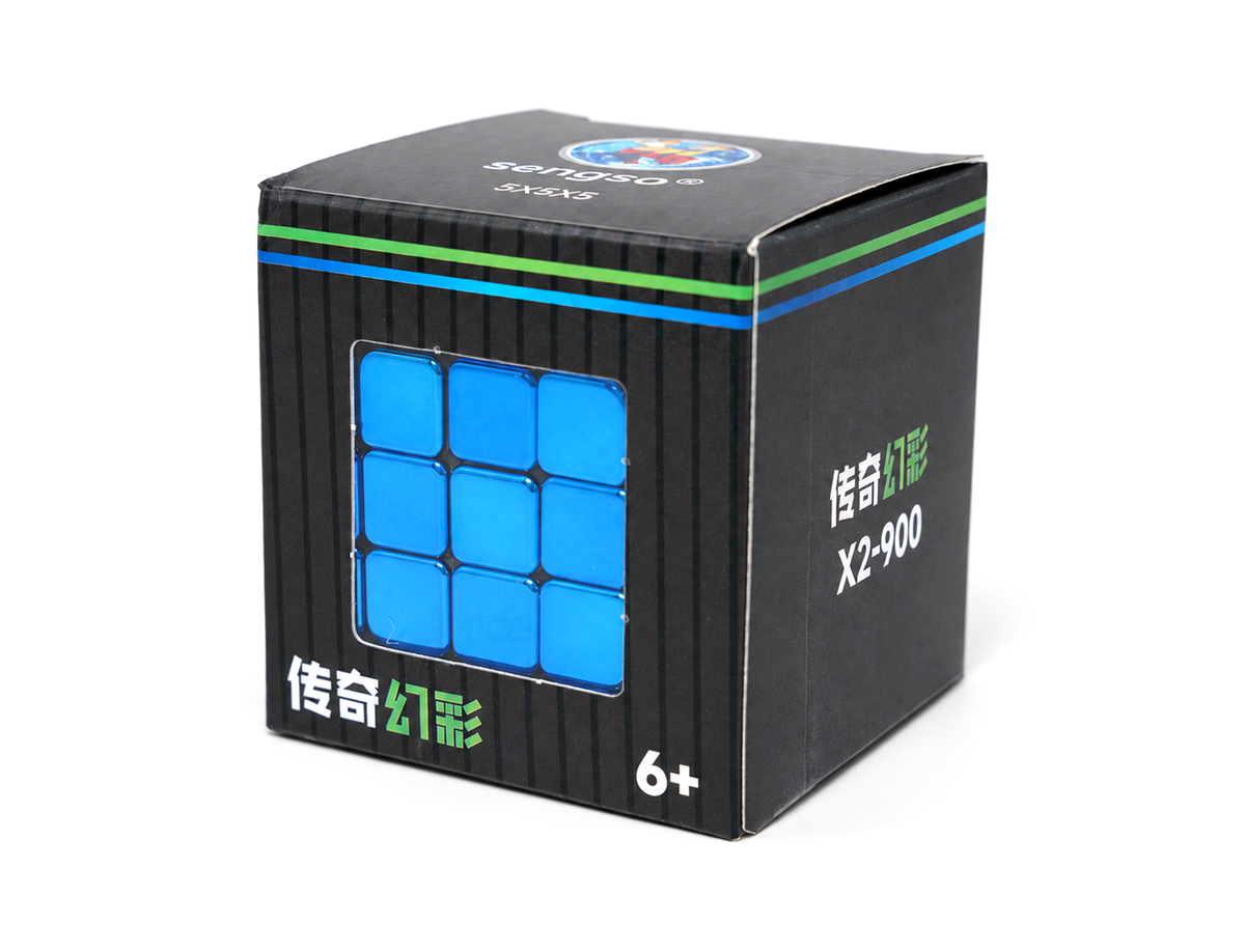Embalagem do Cubo Mágico 5x5 Legend Metálico SengSo