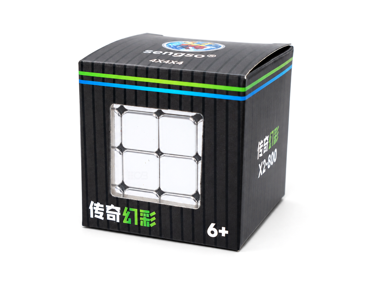 Embalagem do Cubo Mágico 4x4 Legend Metálico SengSo