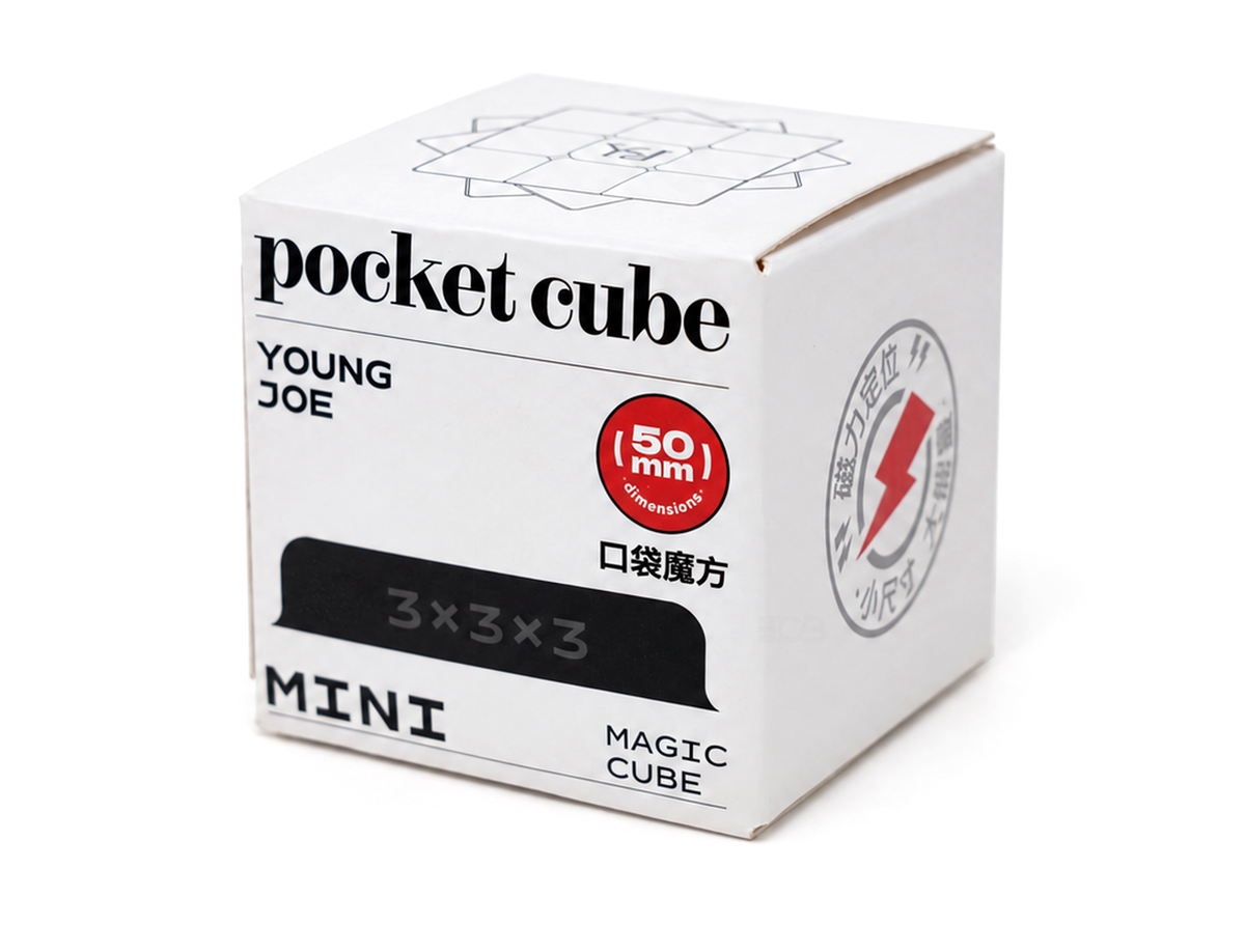 Embalagem Pocket Cube YJ 3x3 com indicação de 50 mm
