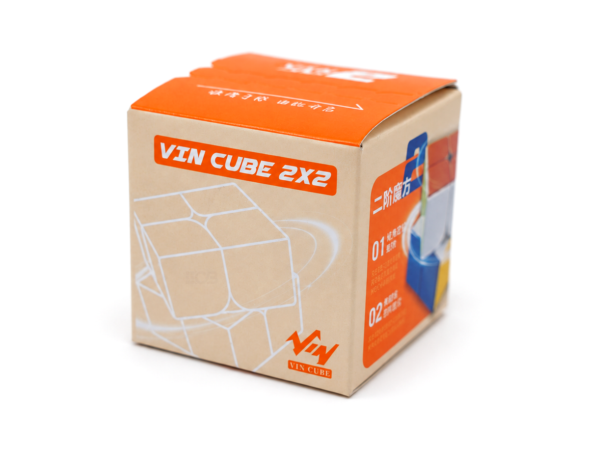 Embalagem do Cubo Mágico 2x2 Magnético Vin Cube